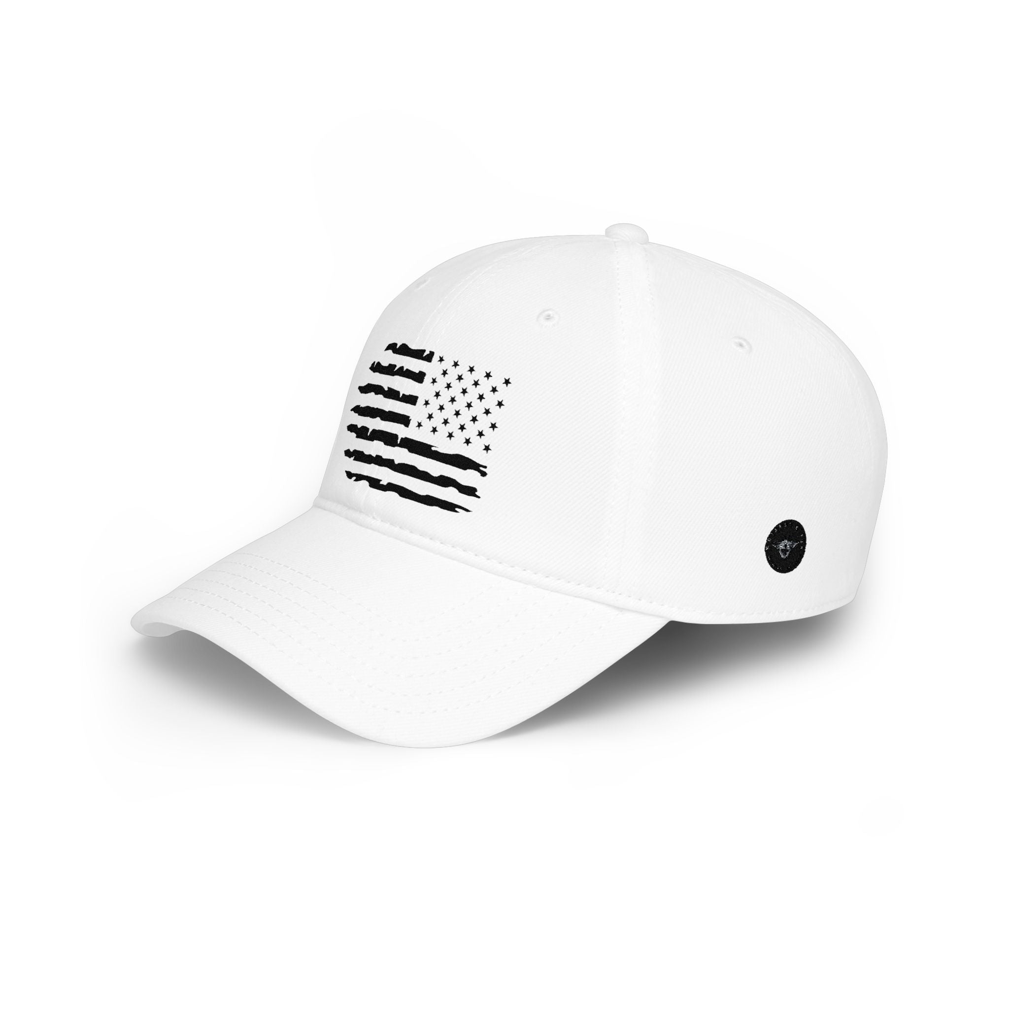 Distressed American Flag Low Profile Baseball Cap