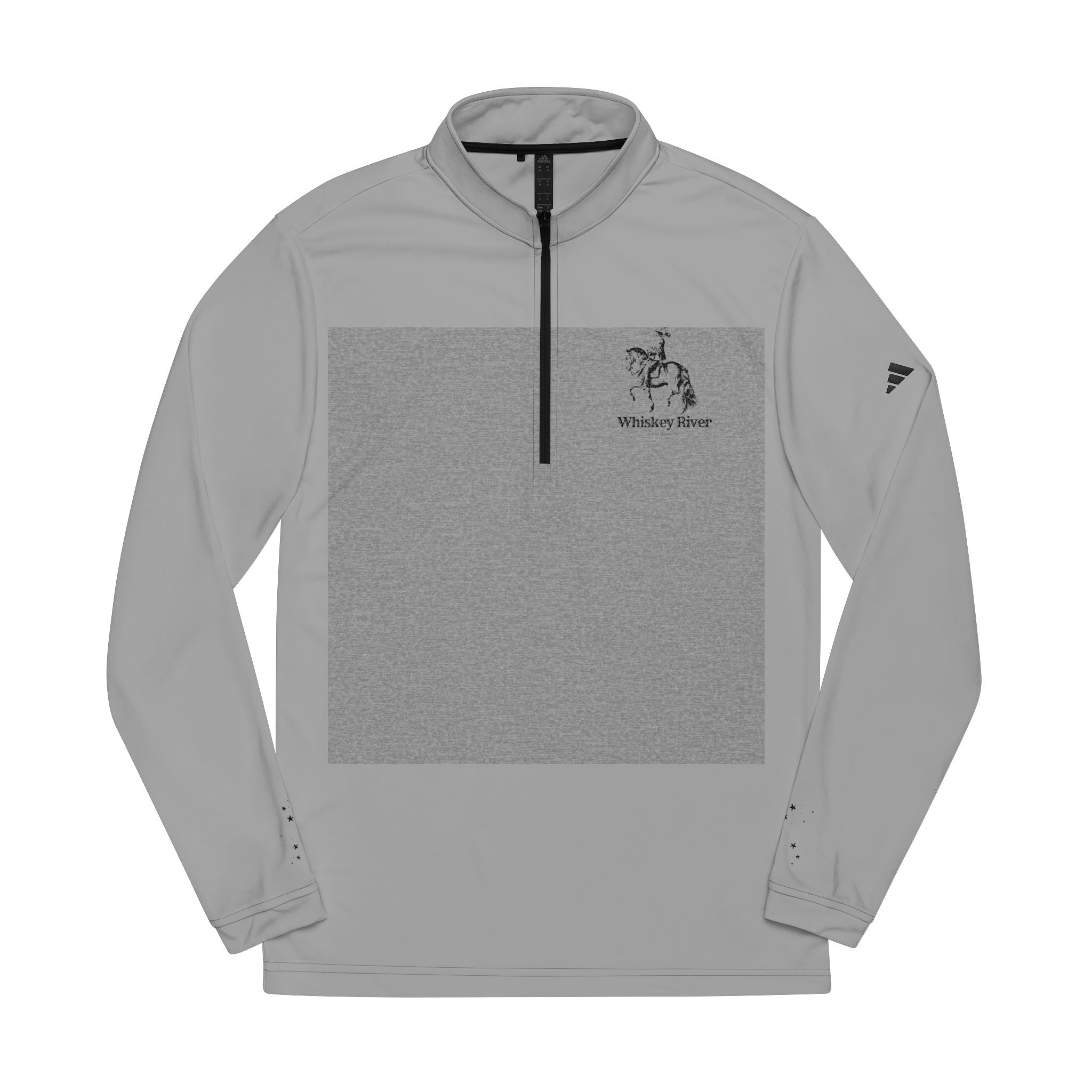 Embroidered Quarter-Zip Pullover — Minimal Polo-Style Athletic Pullover