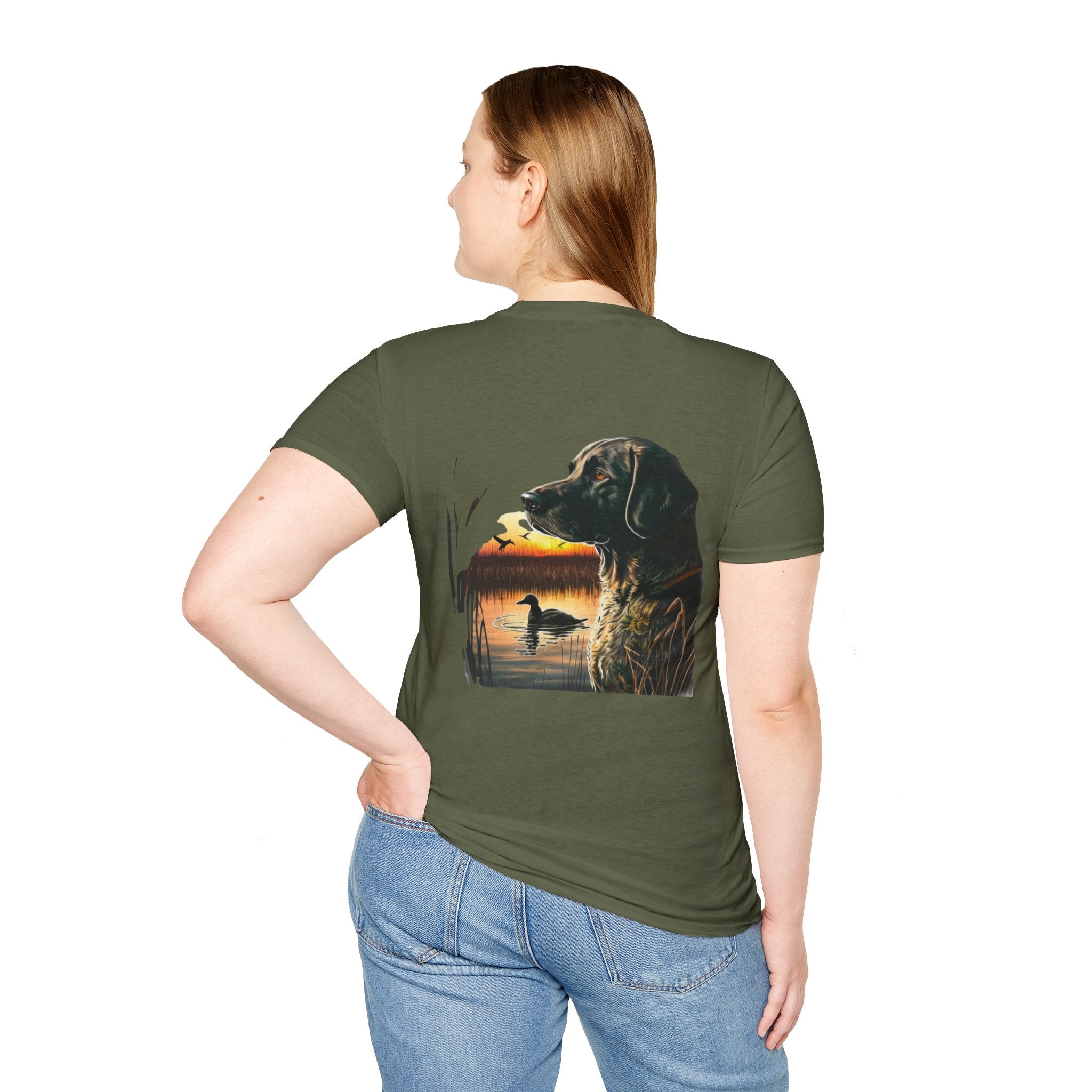 Duck Hunting Retriever T-Shirt — Labrador Sunset Duck Hunt Tee