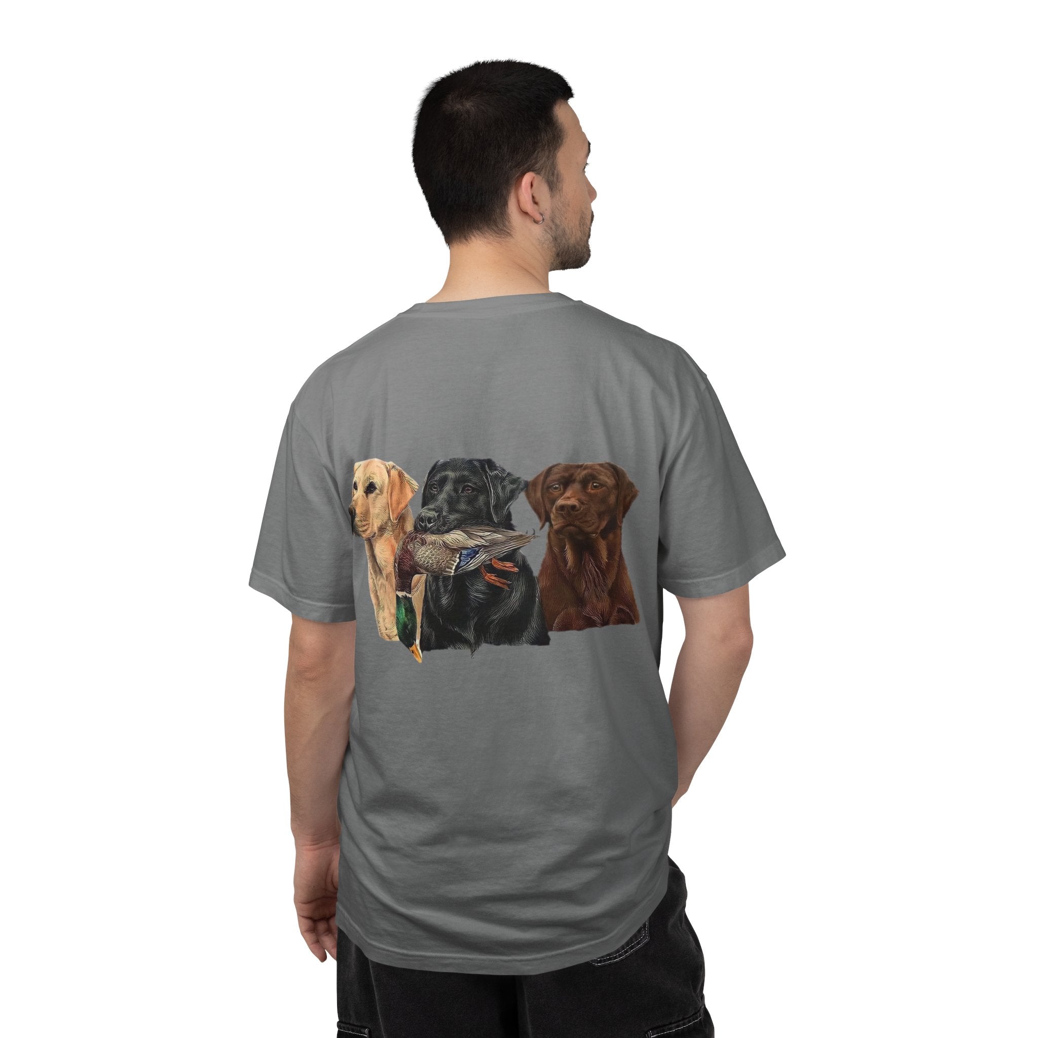 Dog Pack T‑Shirt — (Corona) Hunting Labrador Trio Graphic Tee
