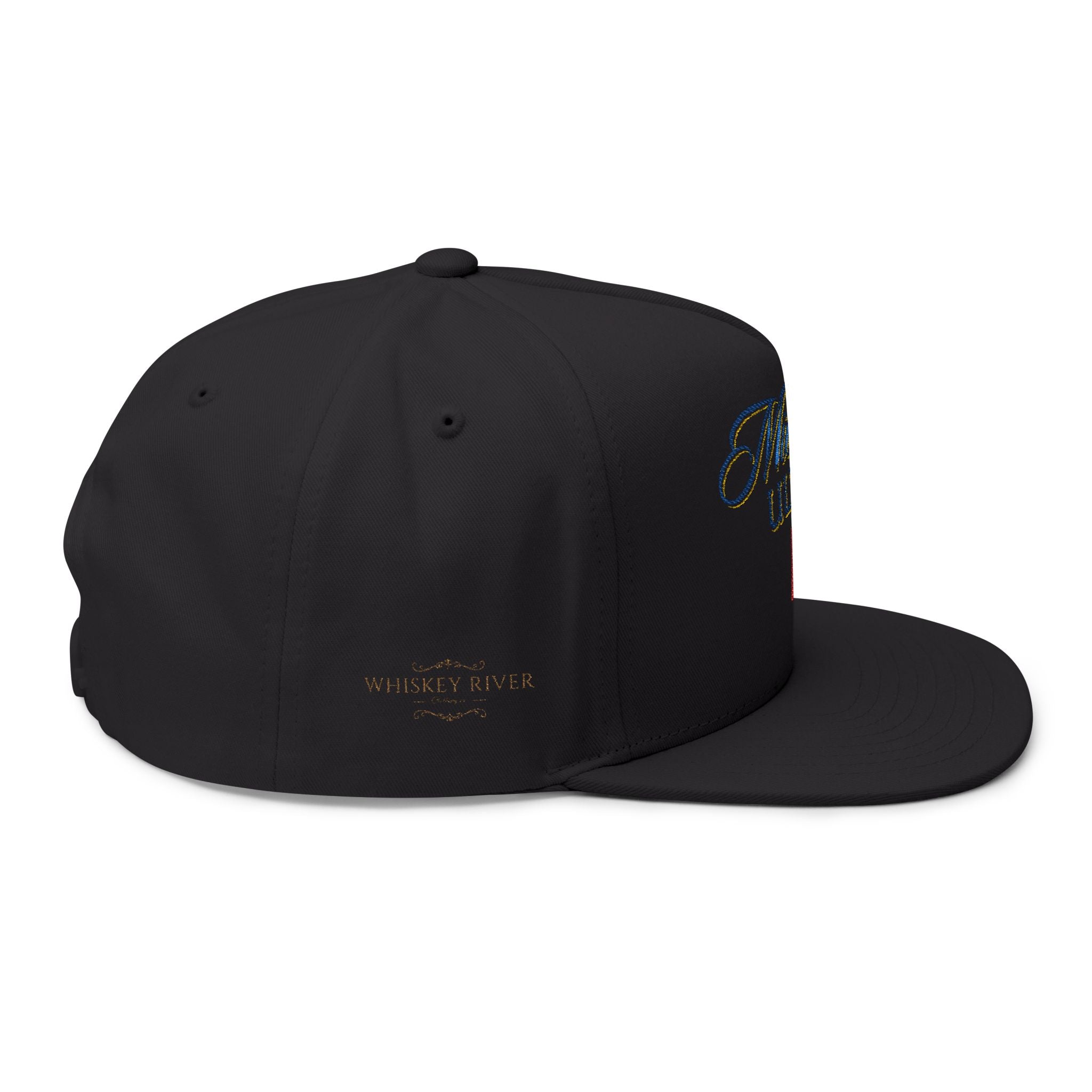 Embroidered Michelob Ultra Flat Bill Cap — Classic Script Logo Snapback