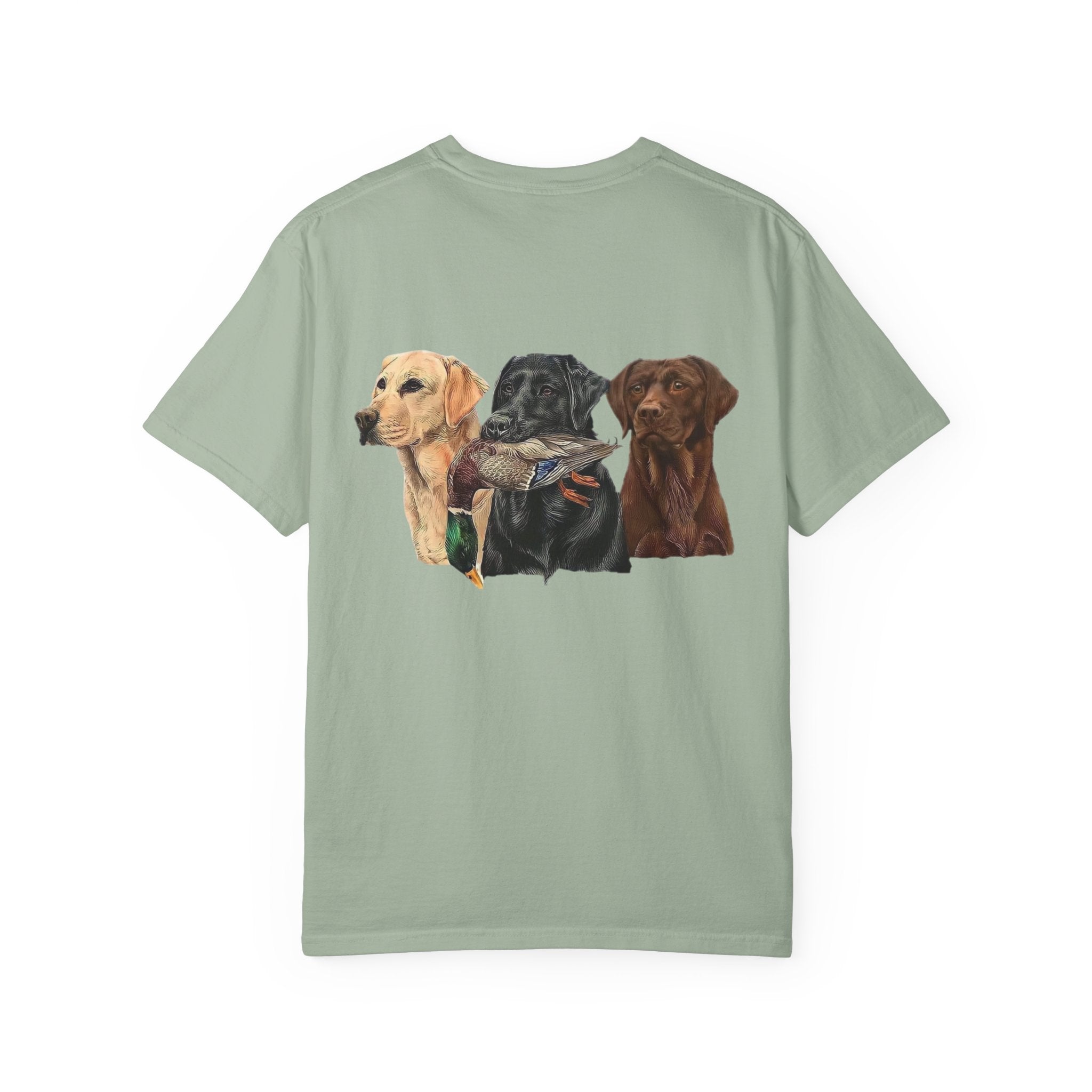 Dog Pack T‑Shirt — (Corona) Hunting Labrador Trio Graphic Tee