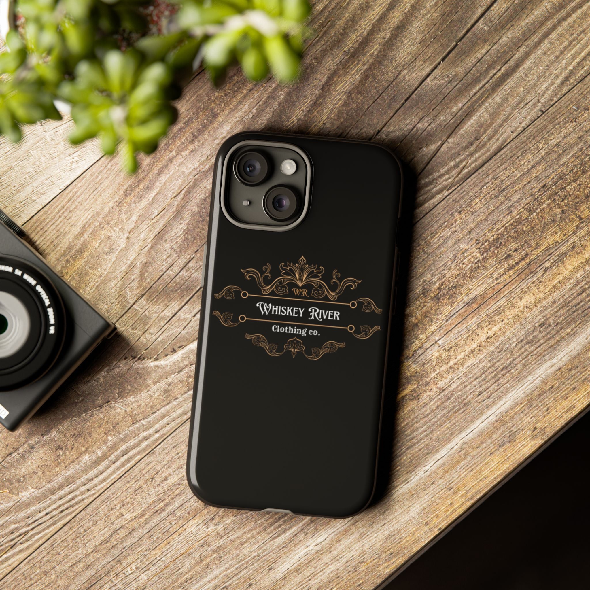 Whiskey River Tough Phone Case — Vintage Western Protective Cover