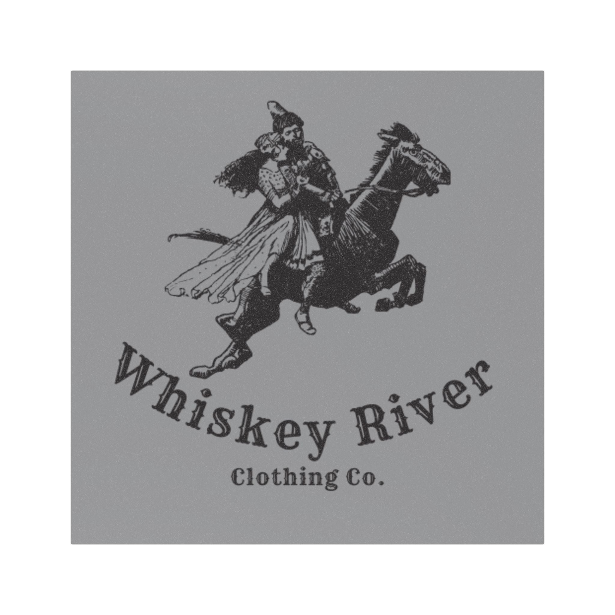 Whiskey River Rider Car Magnet — Vintage Cowboy Horse Logo Magnet