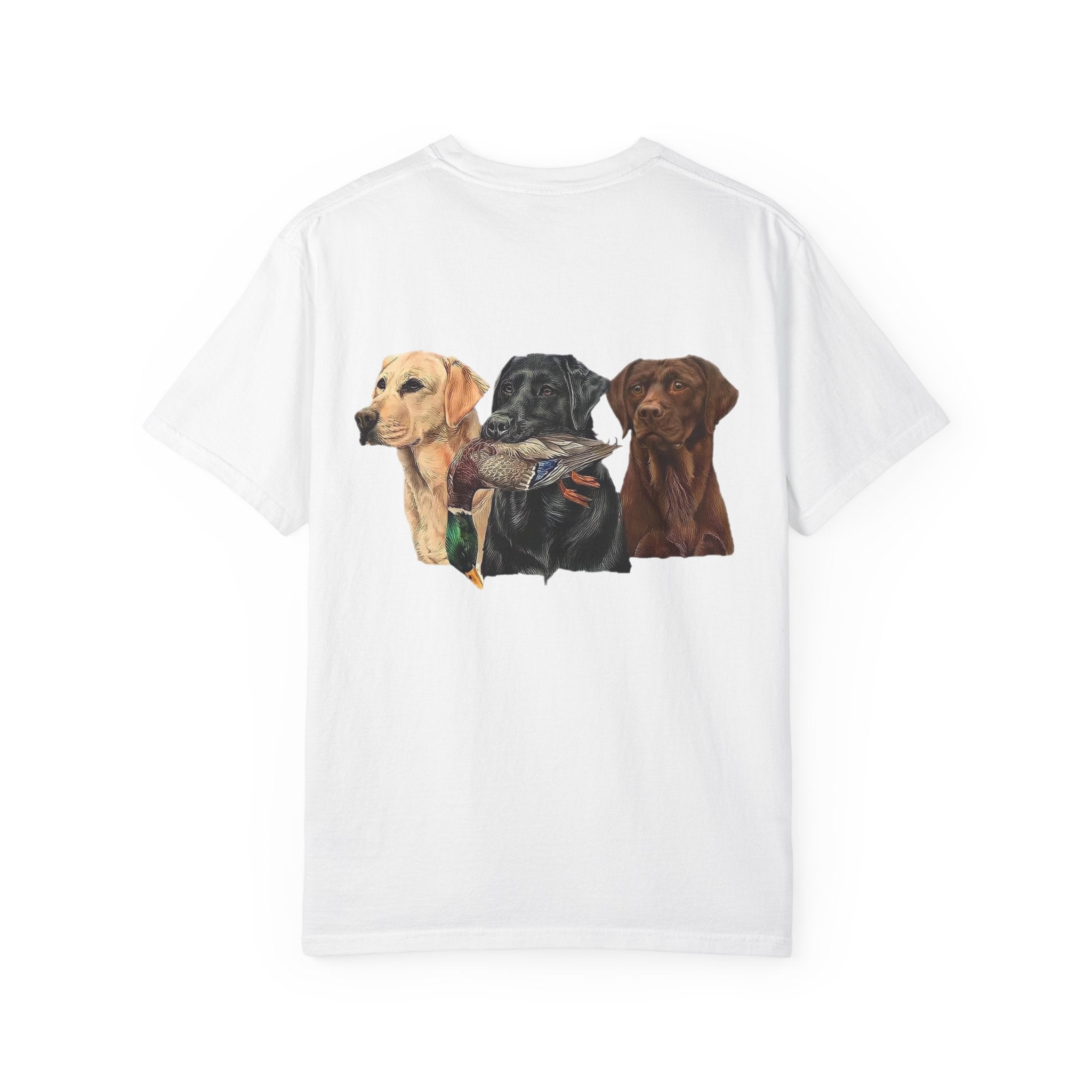 Dog Pack T‑Shirt — (Corona) Hunting Labrador Trio Graphic Tee