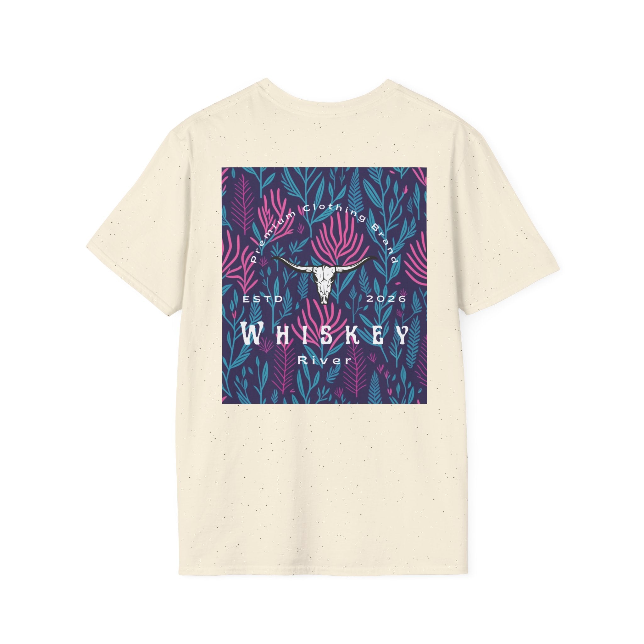 Longhorn Floral Tee — Western Skull Graphic T-Shirt