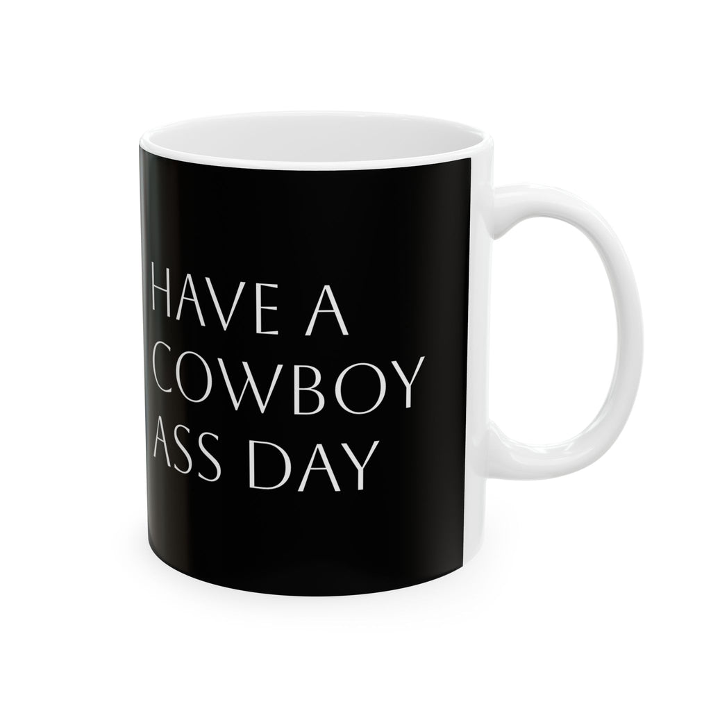 Coffee Mug — "I Love You. Have a Great Day!" Black Ceramic