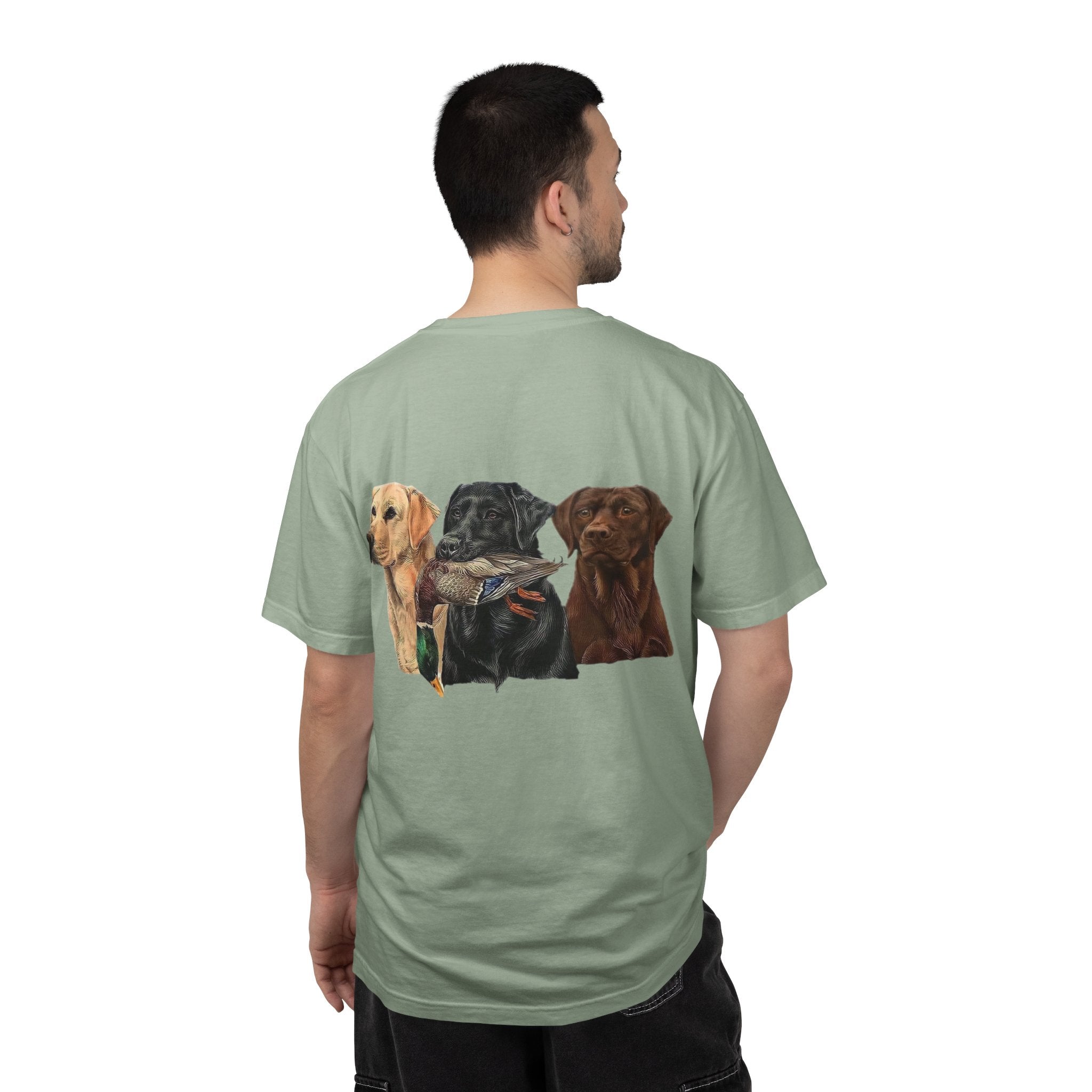 Dog Pack T‑Shirt — (Corona) Hunting Labrador Trio Graphic Tee