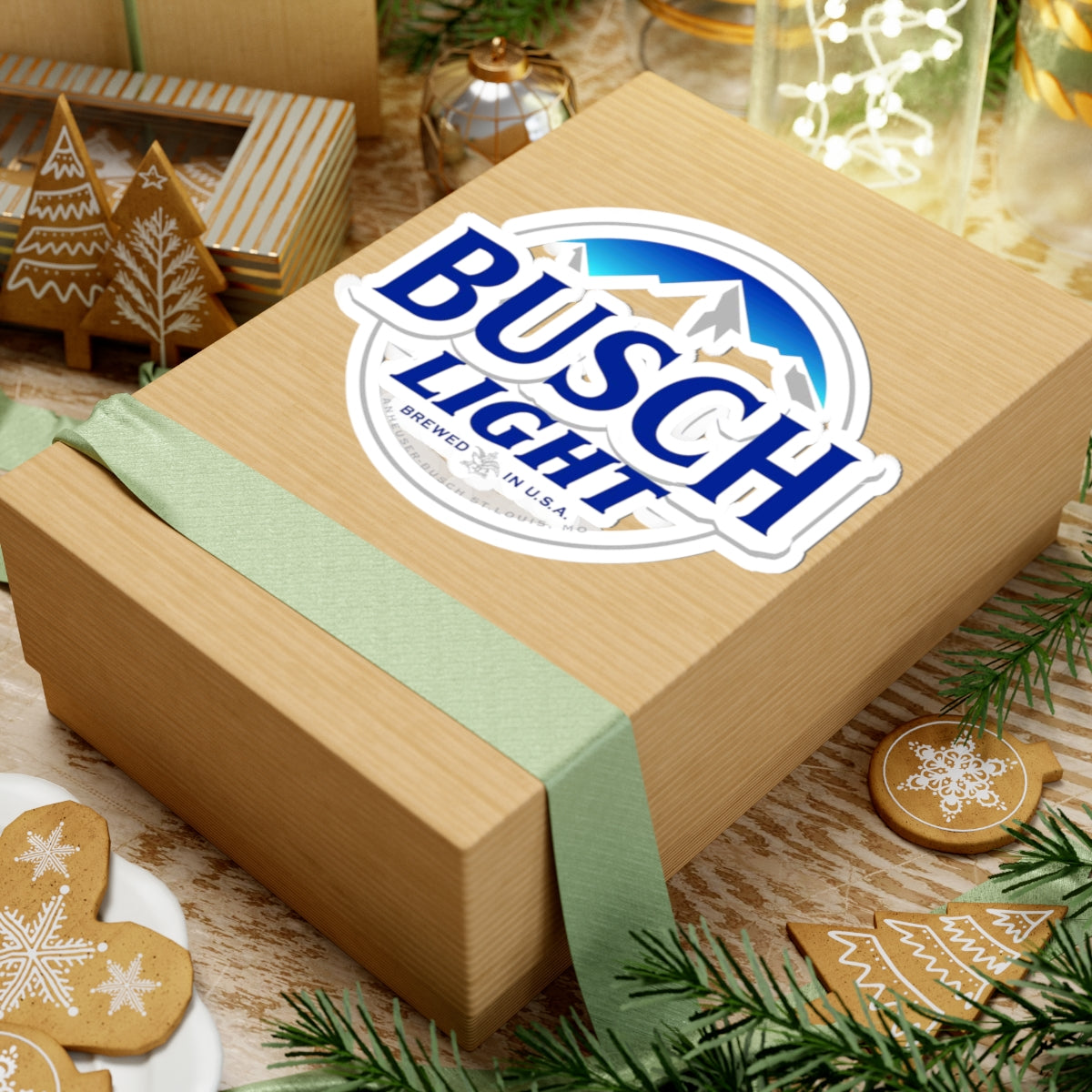 Busch Light Logo Sticker – Kiss-Cut Vinyl Decal for Laptops & Gear