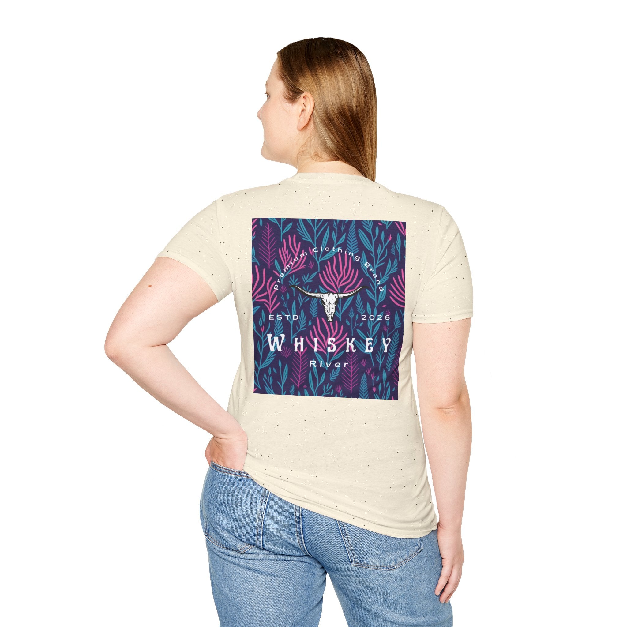 Longhorn Floral Tee — Western Skull Graphic T-Shirt