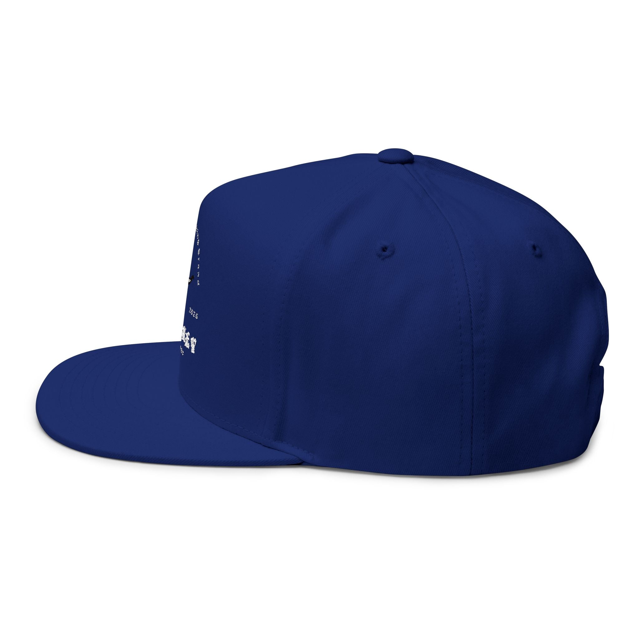 Whiskey River Embroidered Flat Bill Cap — Western Longhorn Logo Snapback