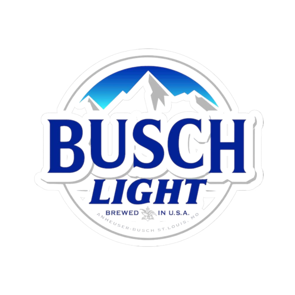Busch Light Logo Sticker – Kiss-Cut Vinyl Decal for Laptops & Gear
