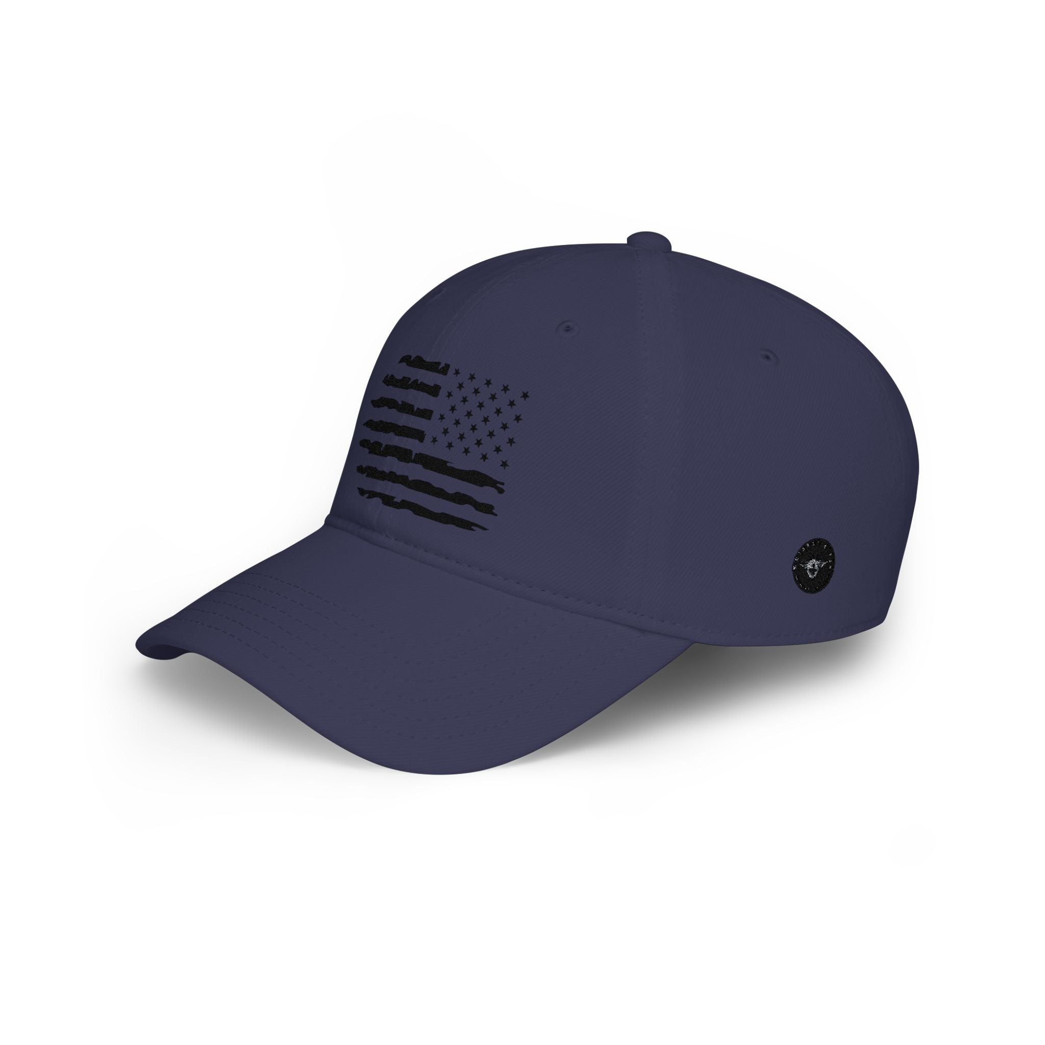 Distressed American Flag Low Profile Baseball Cap