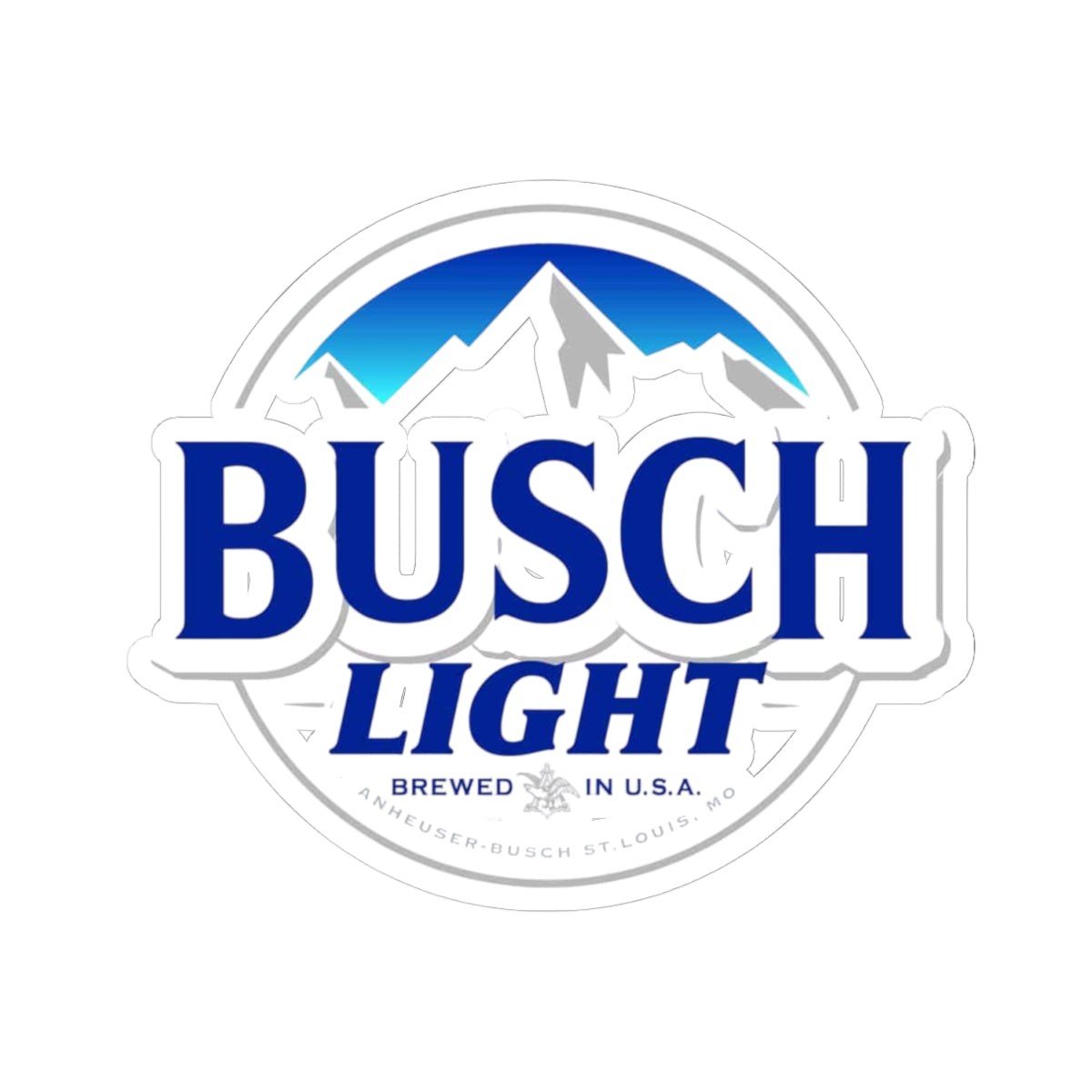 Busch Light Logo Sticker – Kiss-Cut Vinyl Decal for Laptops & Gear
