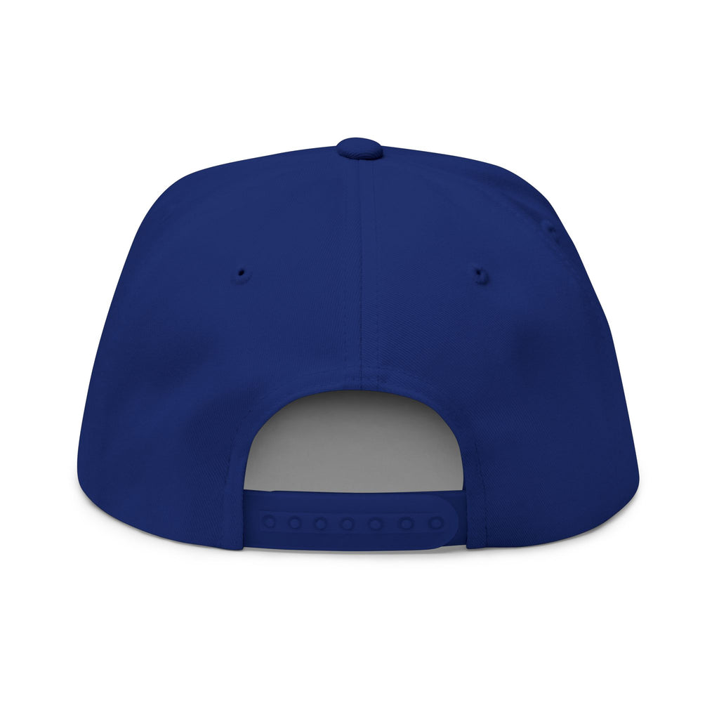 Whiskey River Embroidered Flat Bill Cap — Western Longhorn Logo Snapback