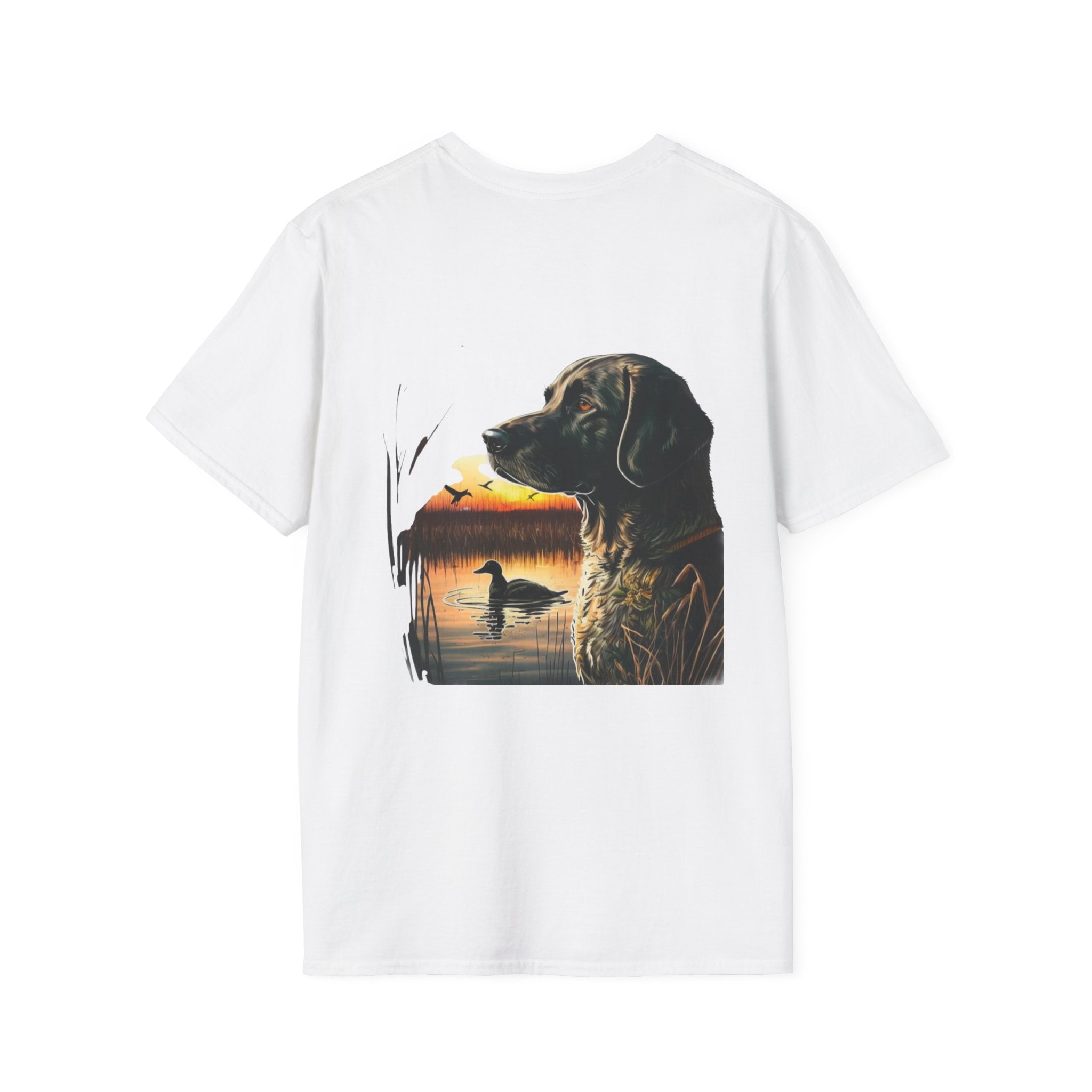 Duck Hunting Retriever T-Shirt — Labrador Sunset Duck Hunt Tee