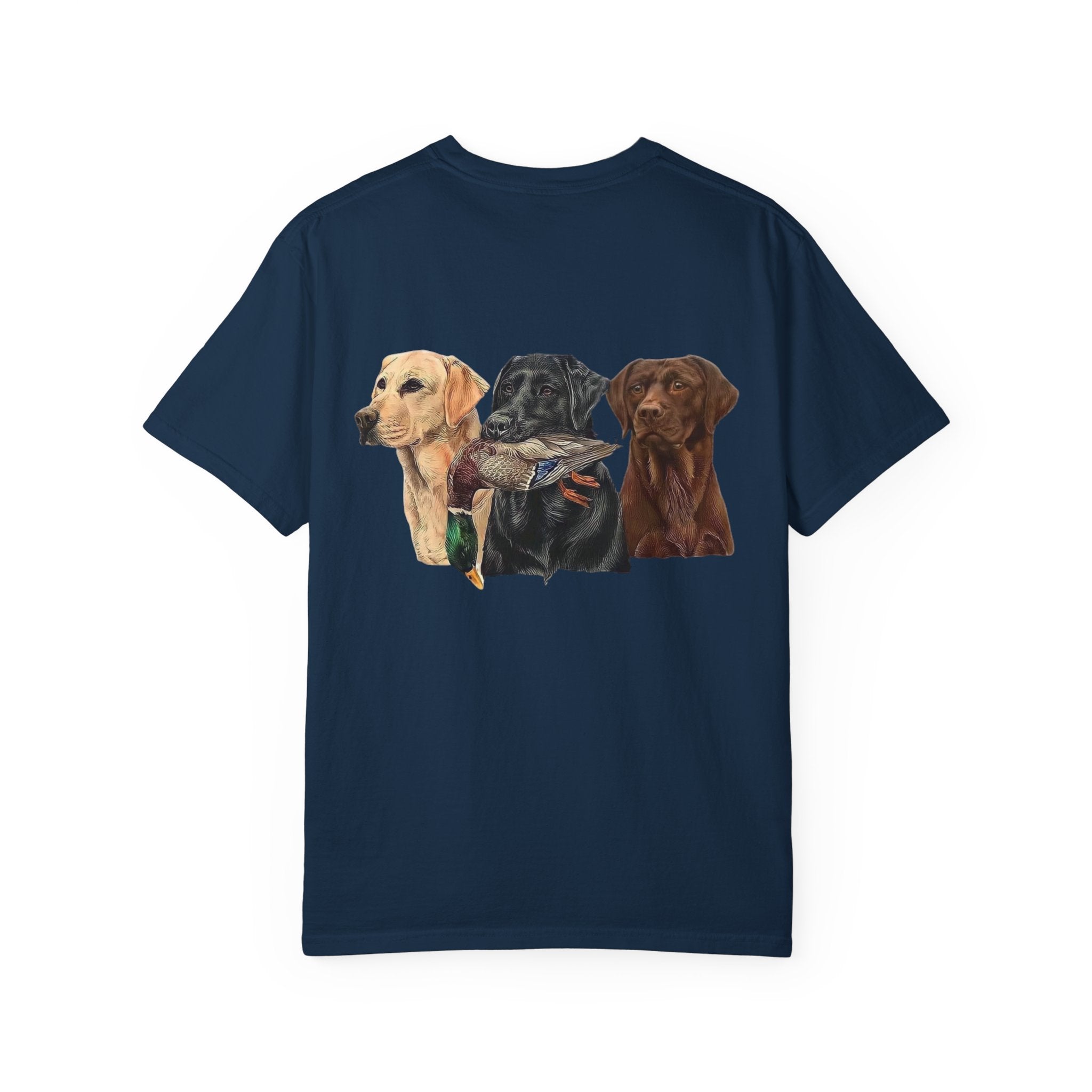 Dog Pack T‑Shirt — (Corona) Hunting Labrador Trio Graphic Tee
