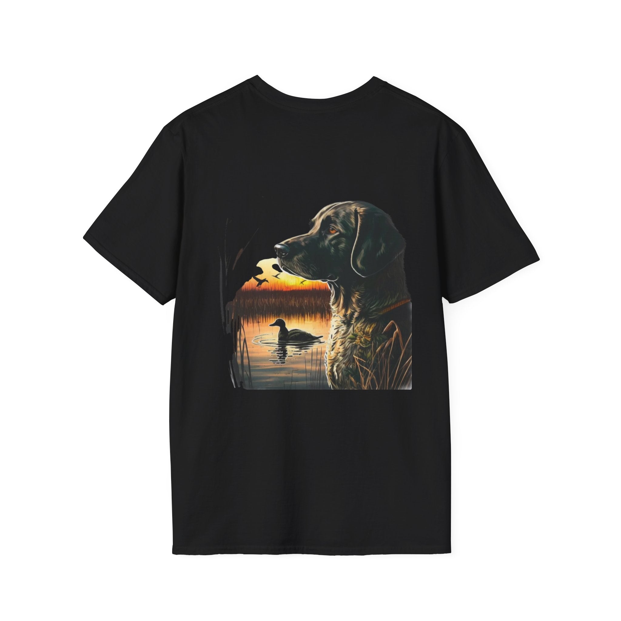 Duck Hunting Retriever T-Shirt — Labrador Sunset Duck Hunt Tee