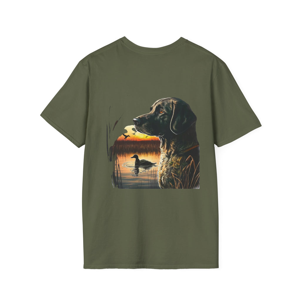Duck Hunting Retriever T-Shirt — Labrador Sunset Duck Hunt Tee