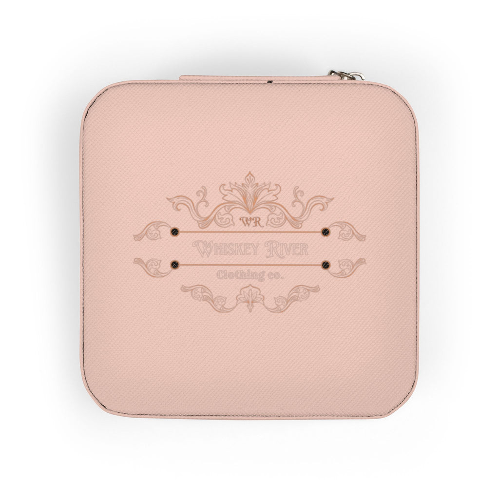 Travel Jewelry Case – Compact Pink Organizer for Rings, Earrings & Necklaces