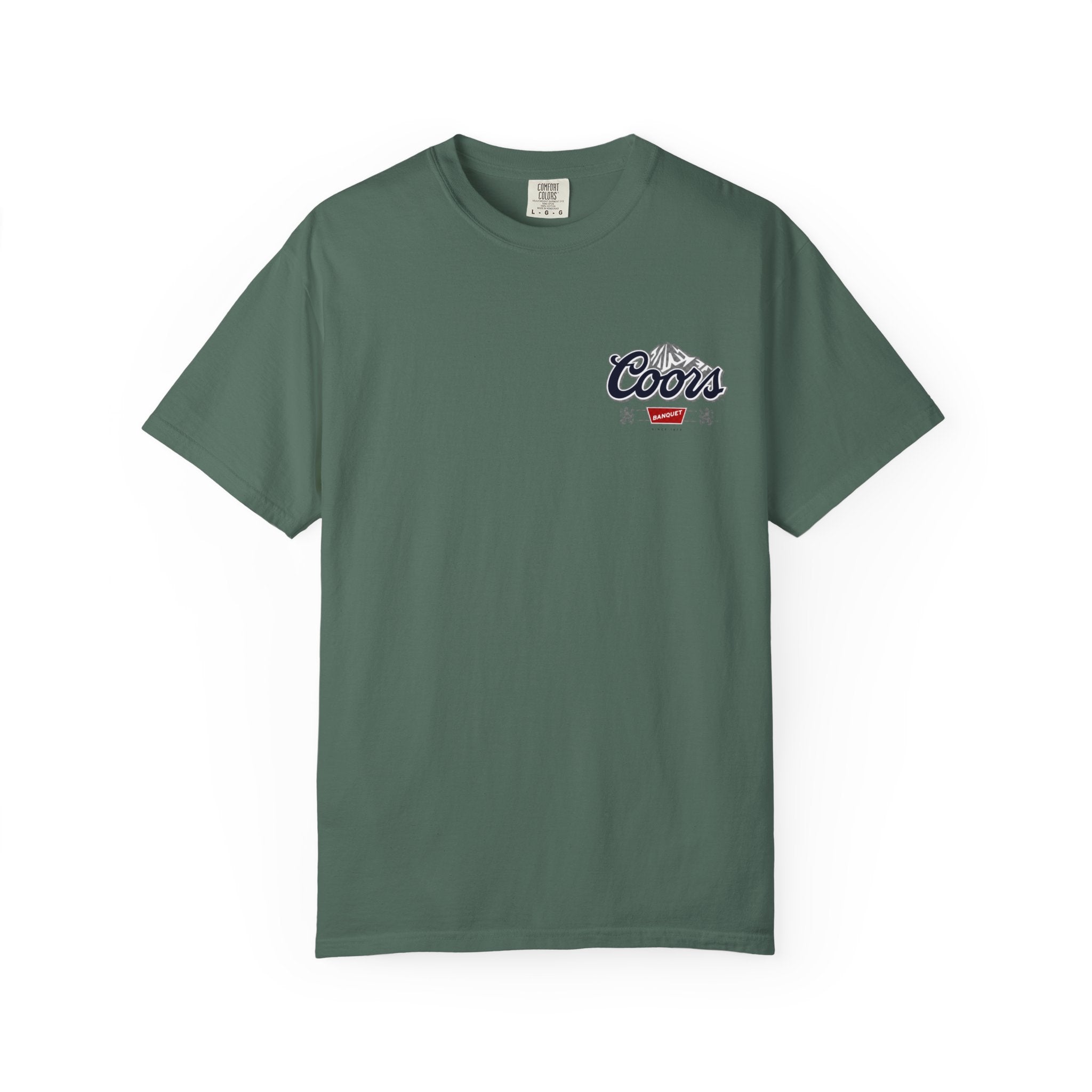 Labrador & Duck Hunting T‑Shirt — Coors Chest Logo Outdoor Tee