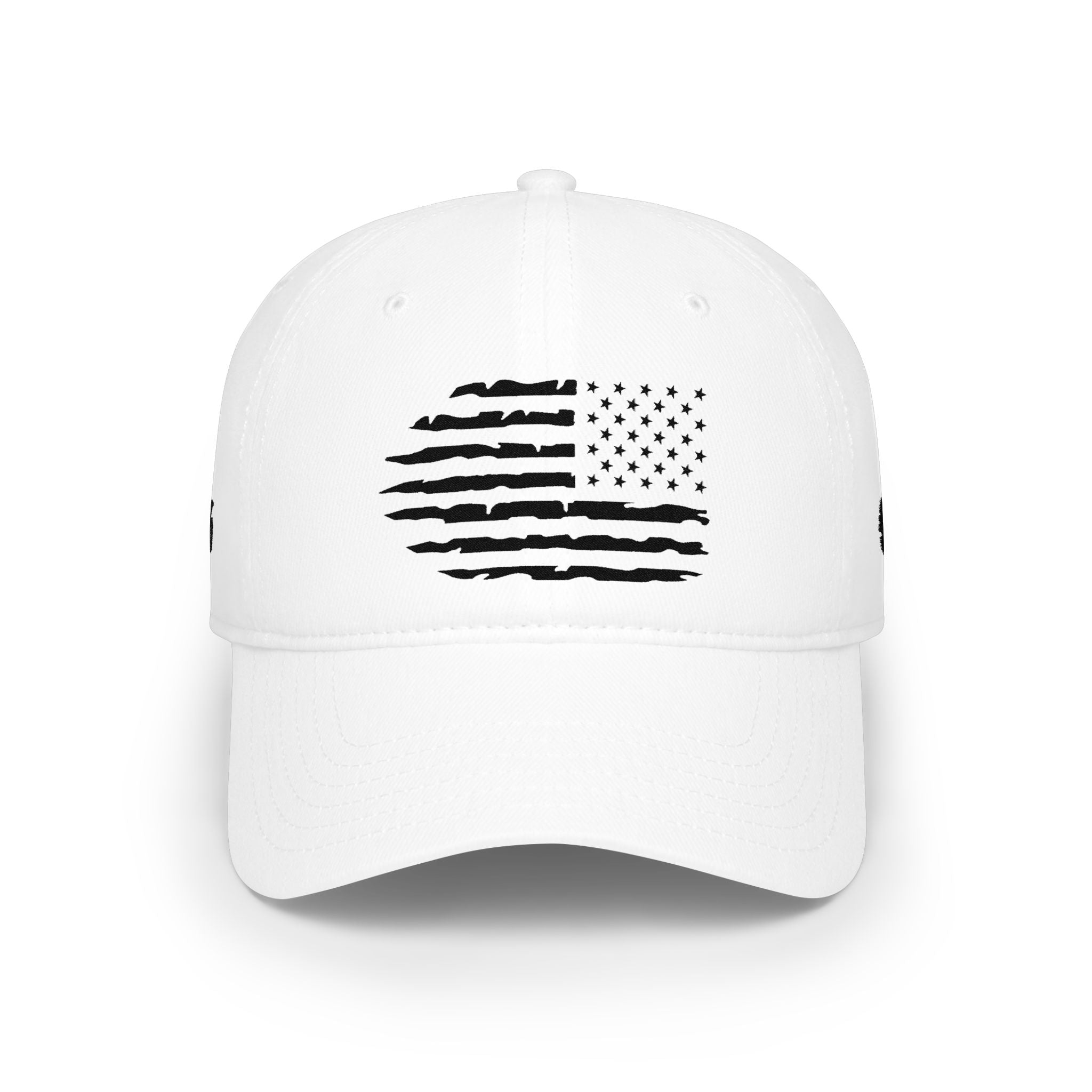 Distressed American Flag Low Profile Baseball Cap