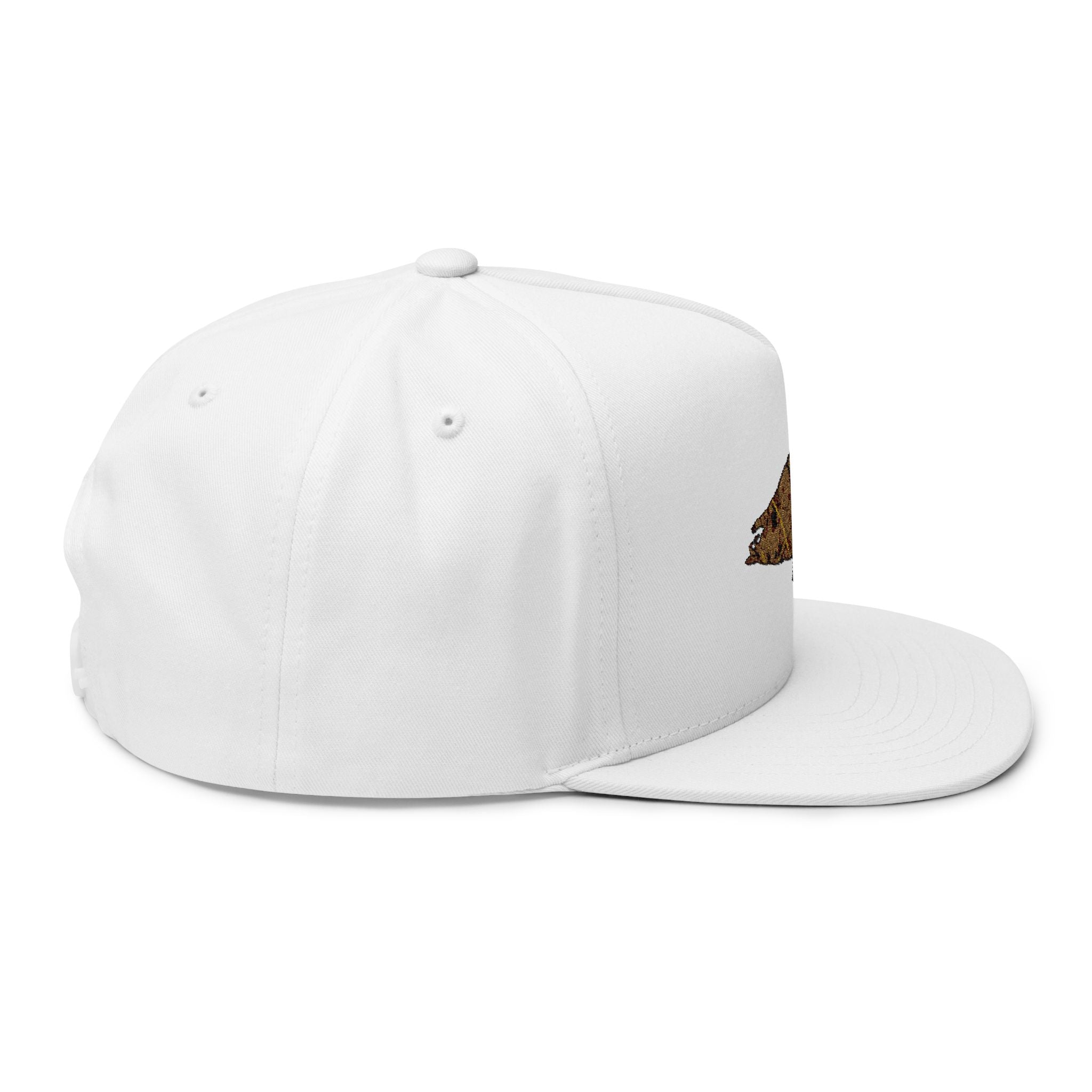 Simple Duck Embroidered Flat Bill Cap – Vintage Hunting & Outdoor Snapback
