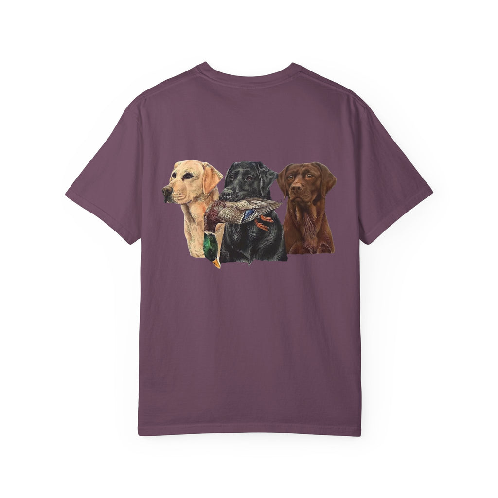 Dog Pack T‑Shirt — (Corona) Hunting Labrador Trio Graphic Tee