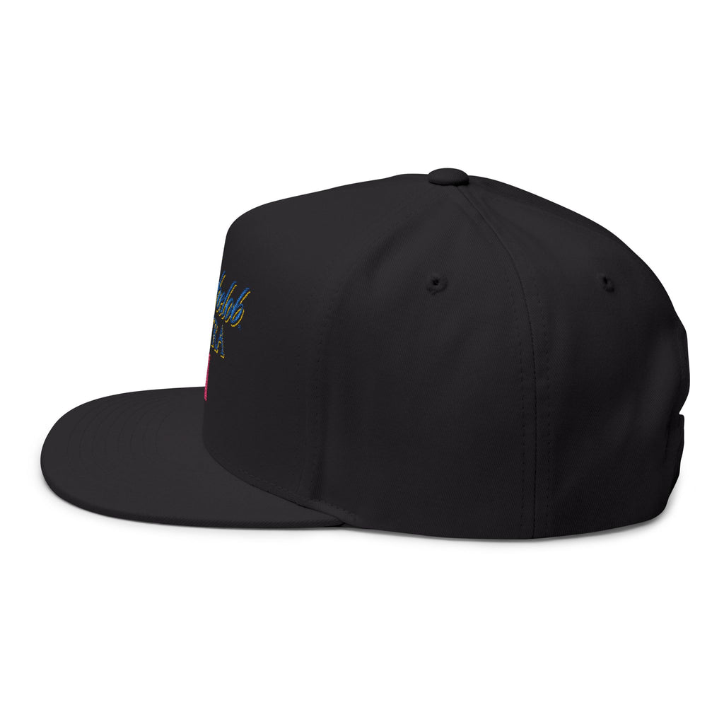 Embroidered Michelob Ultra Flat Bill Cap — Classic Script Logo Snapback