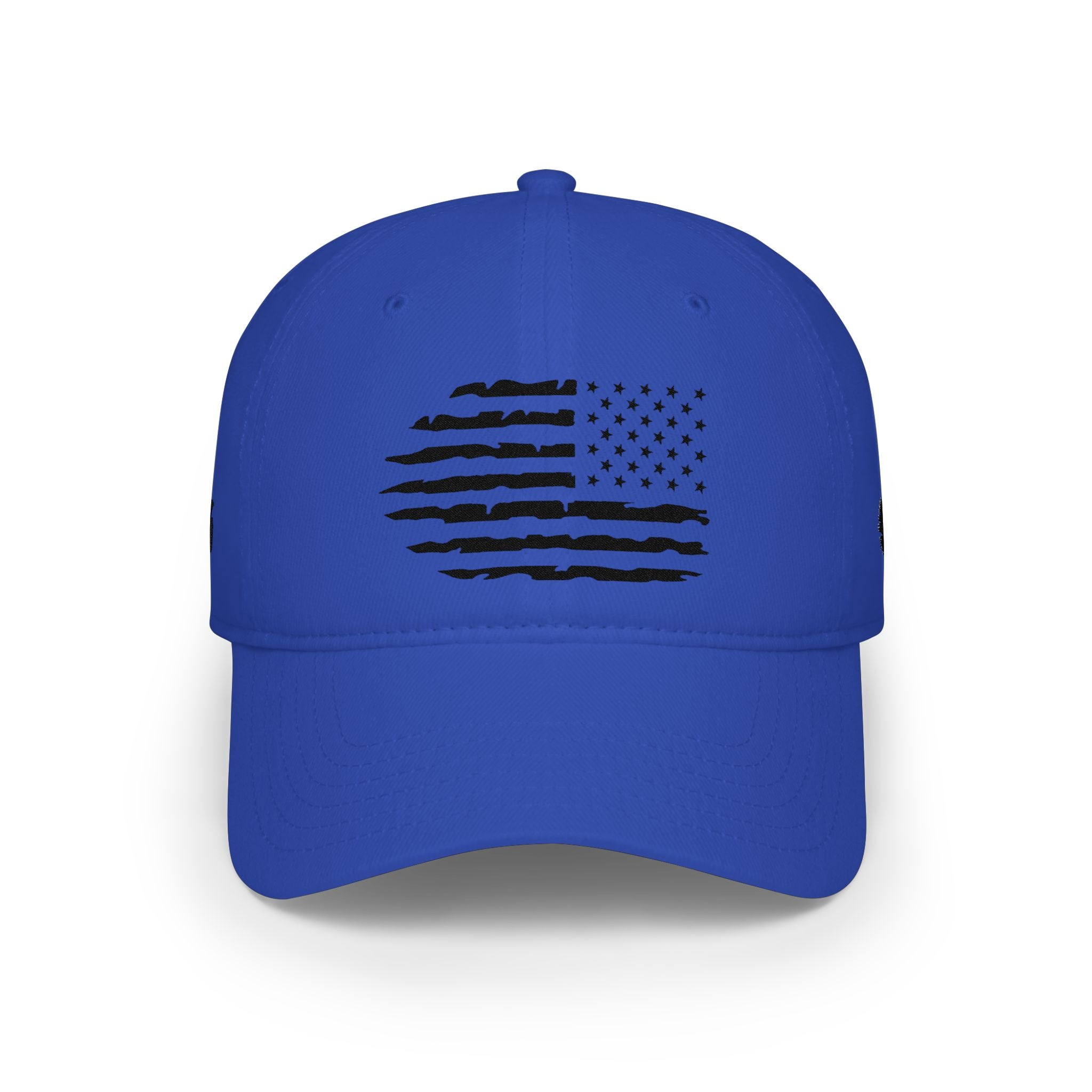 Distressed American Flag Low Profile Baseball Cap