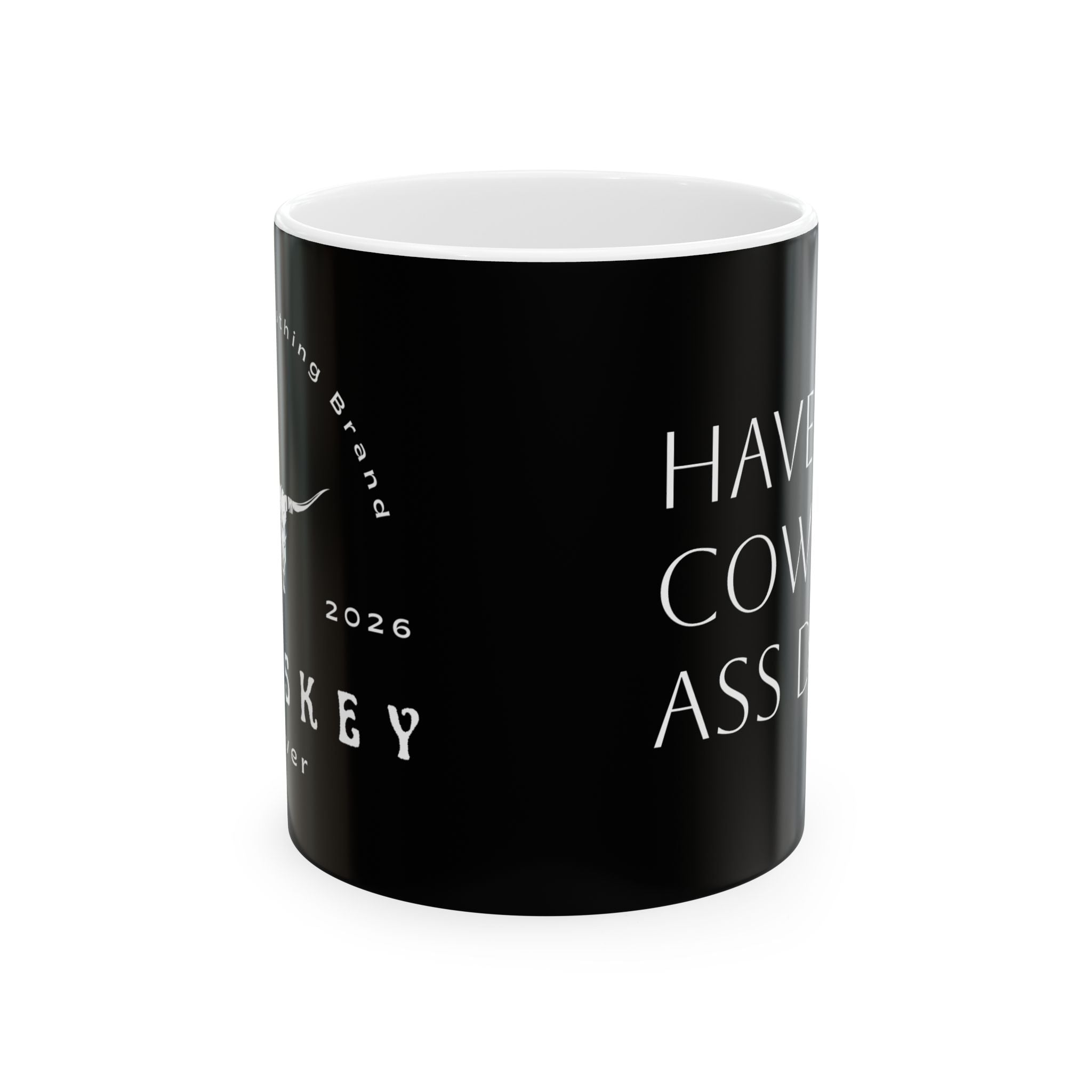 Coffee Mug — "I Love You. Have a Great Day!" Black Ceramic