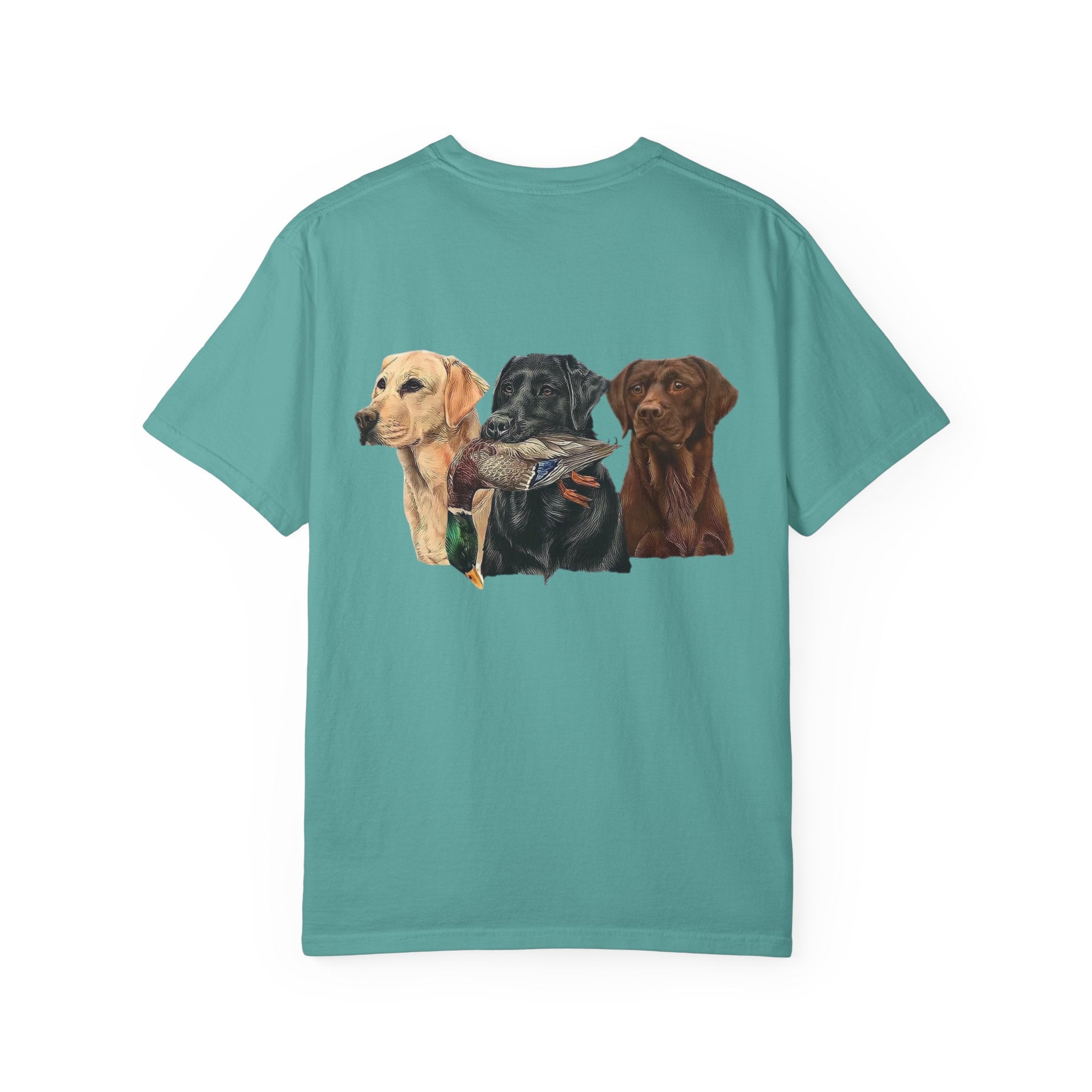 Dog Pack T‑Shirt — (Corona) Hunting Labrador Trio Graphic Tee