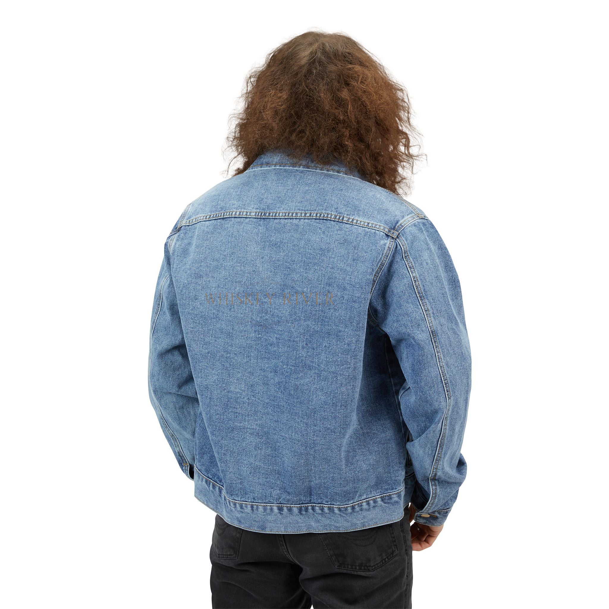 Classic Men's Denim Jacket — Light Wash Trucker Jacket