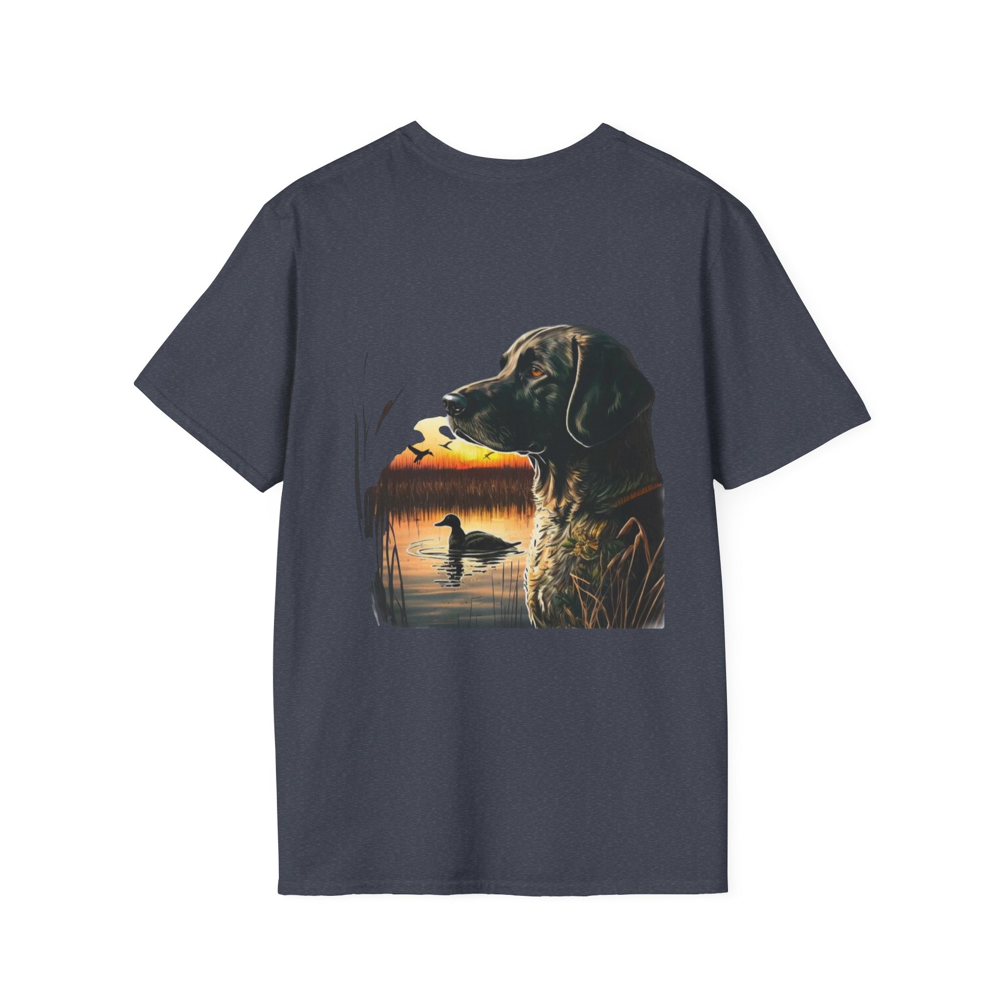 Duck Hunting Retriever T-Shirt — Labrador Sunset Duck Hunt Tee