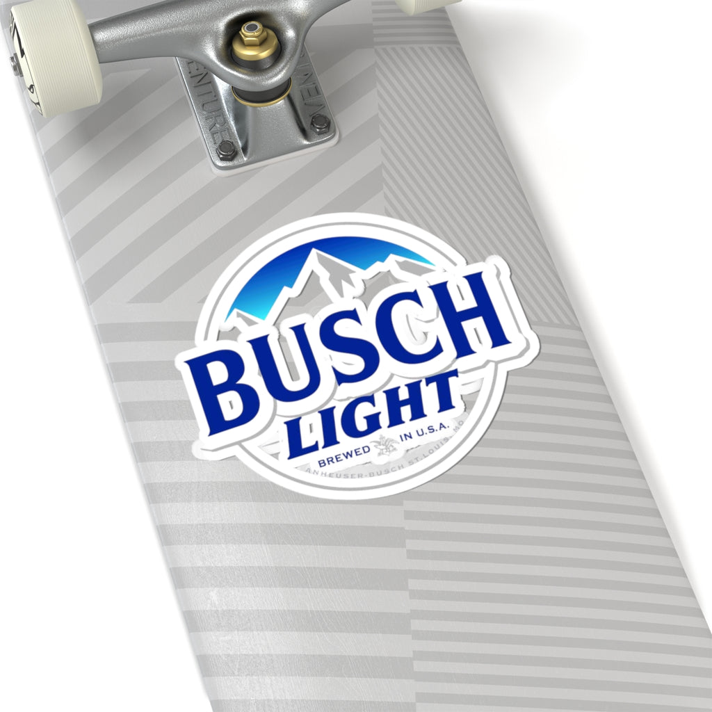Busch Light Logo Sticker – Kiss-Cut Vinyl Decal for Laptops & Gear