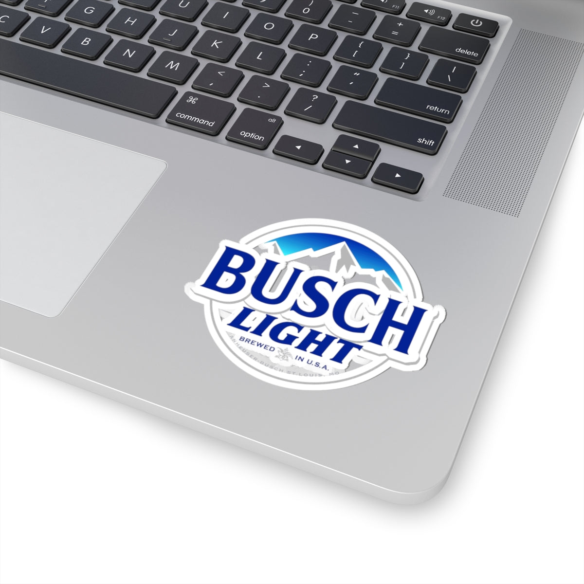 Busch Light Logo Sticker – Kiss-Cut Vinyl Decal for Laptops & Gear