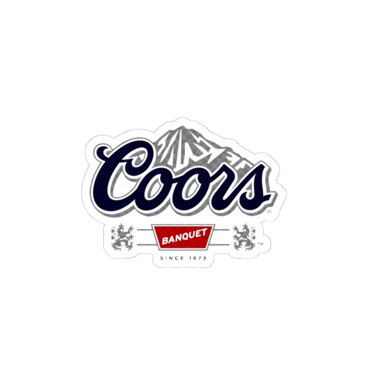 Coors Logo Kiss-Cut Sticker — Retro Mountain Beer Decal