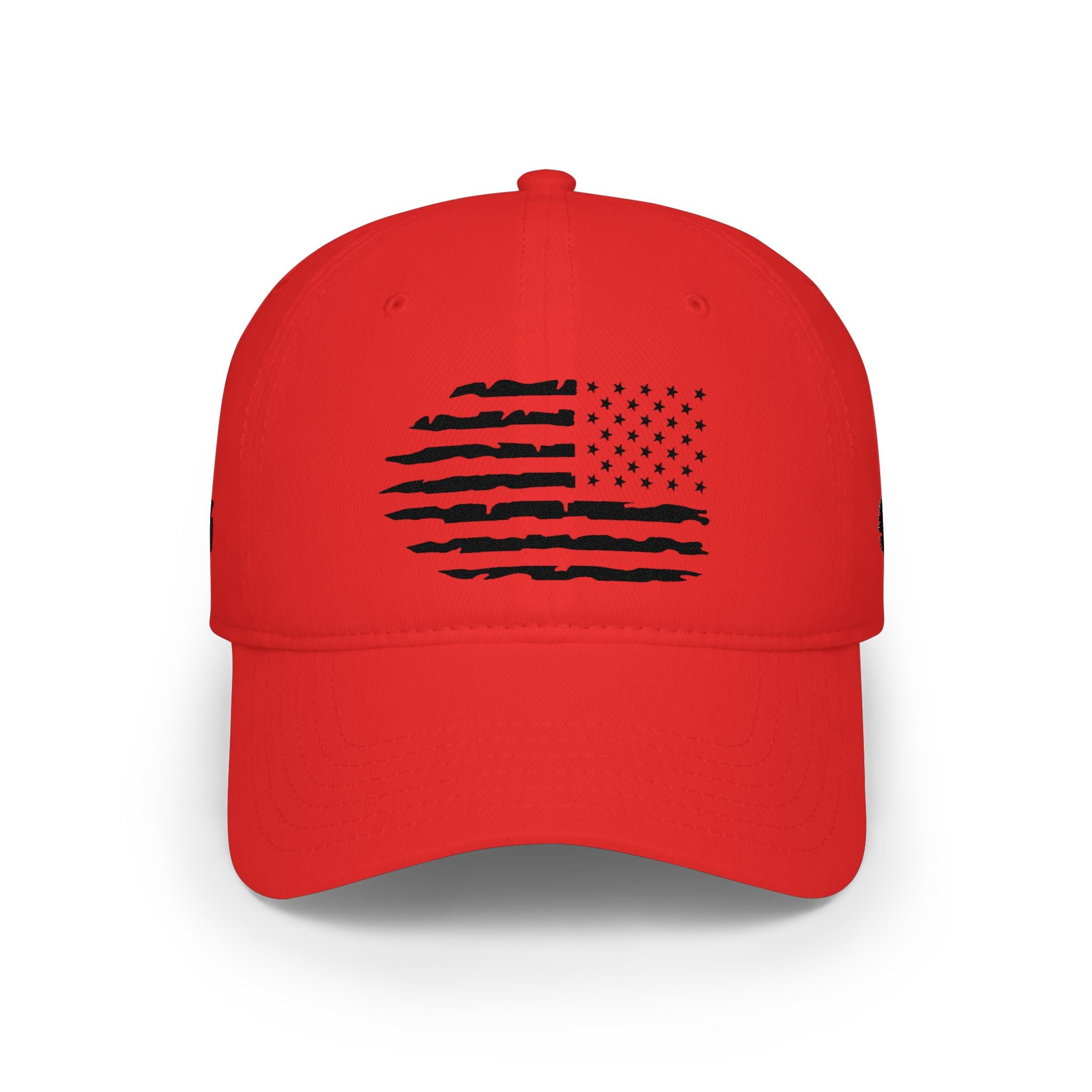Distressed American Flag Low Profile Baseball Cap
