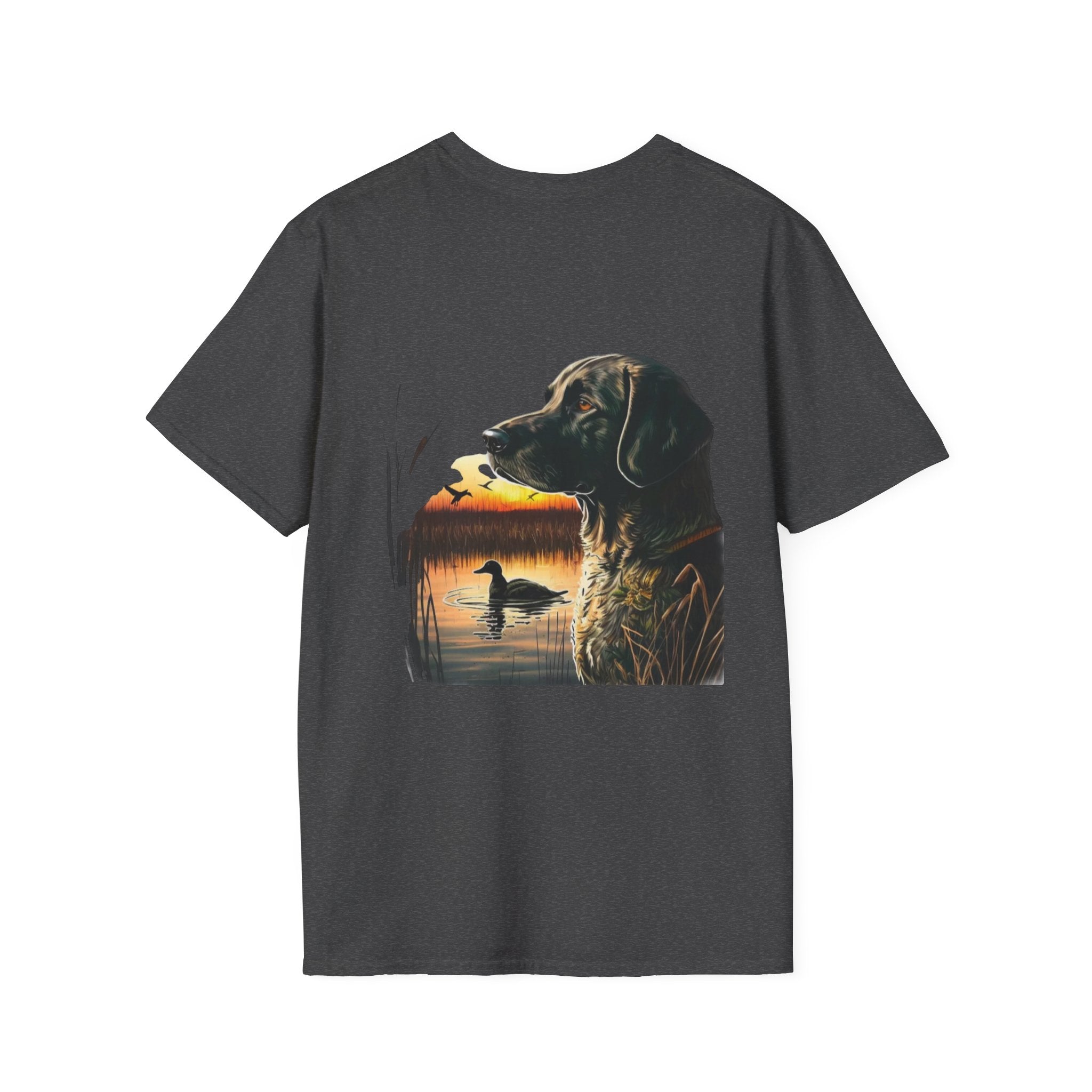 Duck Hunting Retriever T-Shirt — Labrador Sunset Duck Hunt Tee