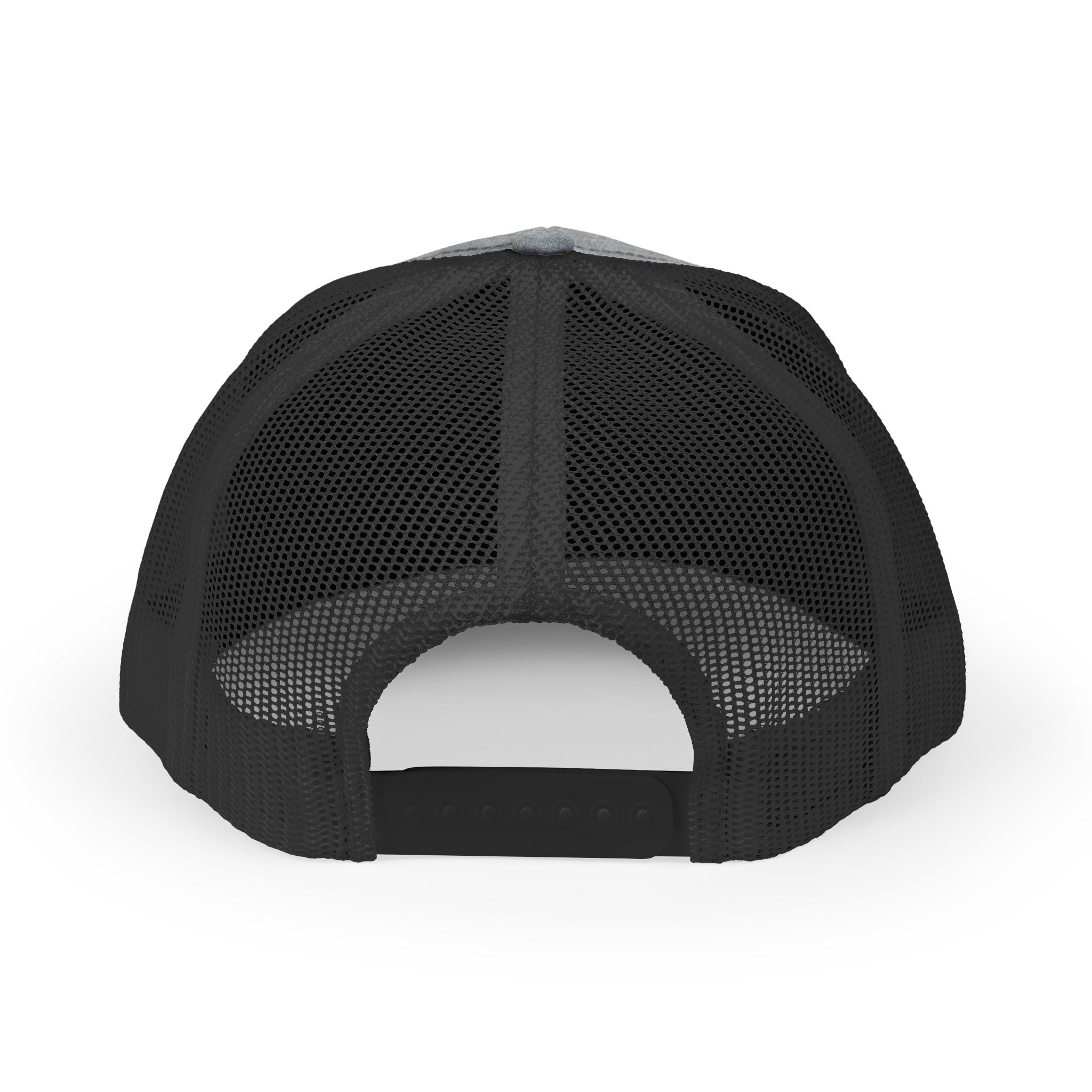 Whiskey River Retro Trucker Hat — Vintage Western Skull Logo Mesh Cap