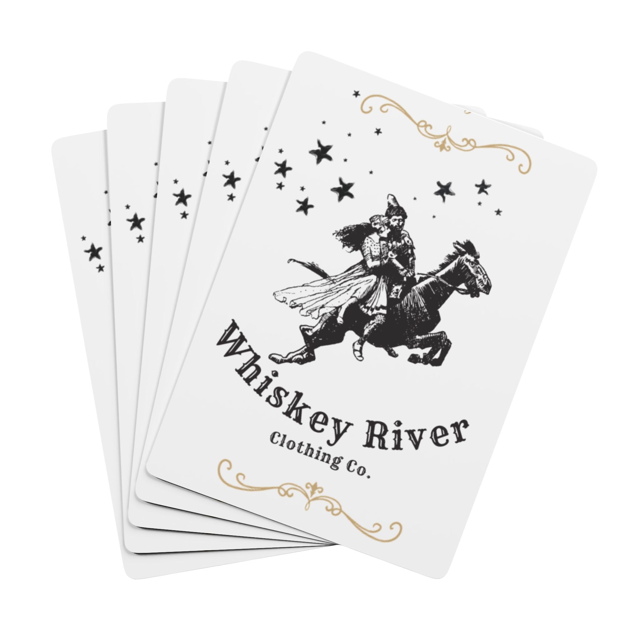 Whiskey River Vintage Poker Playing Cards – Western Ace Spade Deck