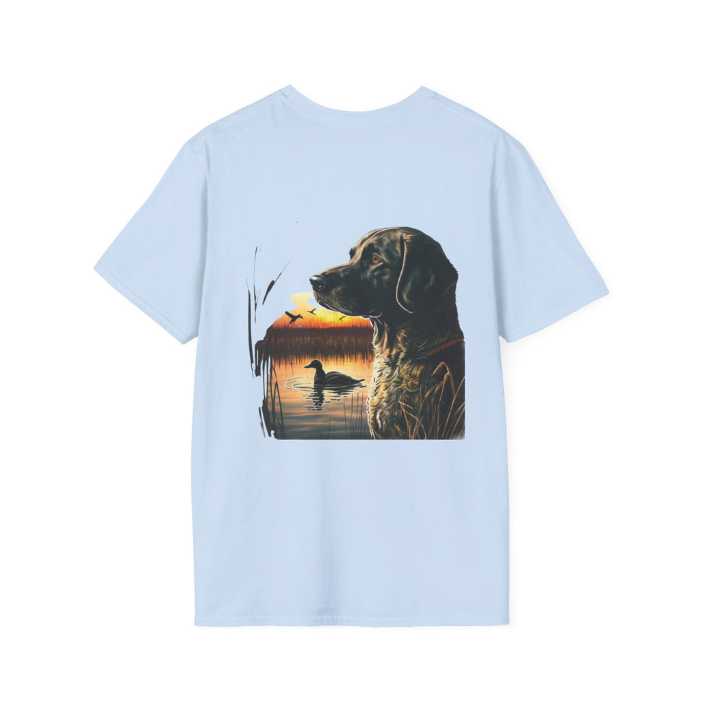 Duck Hunting Retriever T-Shirt — Labrador Sunset Duck Hunt Tee