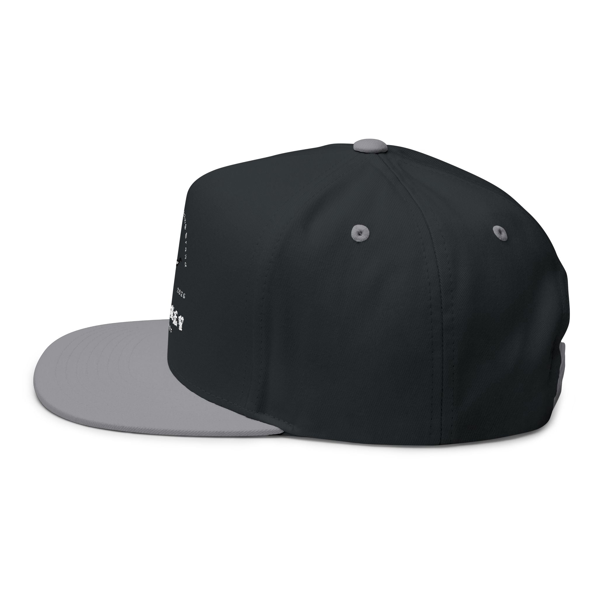 Whiskey River Embroidered Flat Bill Cap — Western Longhorn Logo Snapback