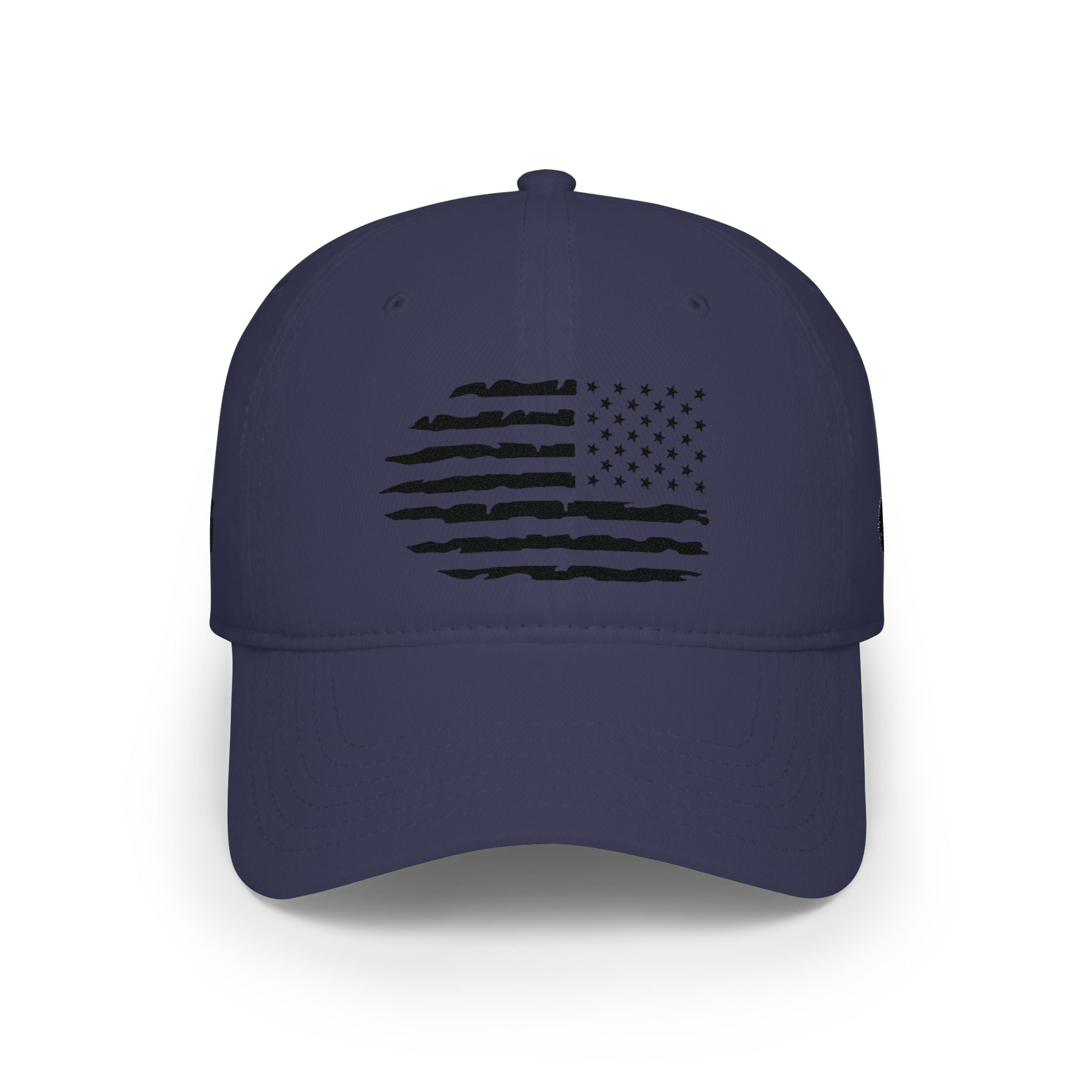 Distressed American Flag Low Profile Baseball Cap