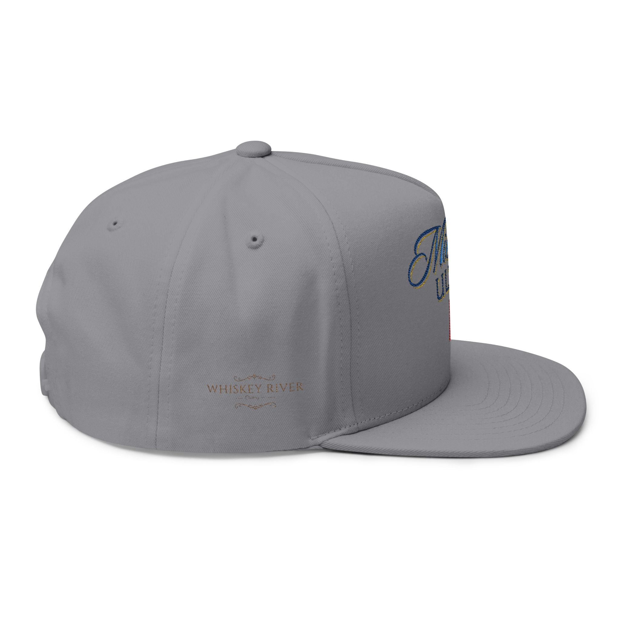 Embroidered Michelob Ultra Flat Bill Cap — Classic Script Logo Snapback