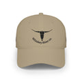 Whiskey River Co. Low Profile Baseball Cap – Distressed Longhorn Logo