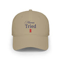 "Mama Tried" Embroidered Low-Profile Baseball Cap — Vintage Motorcycle Tribute Hat