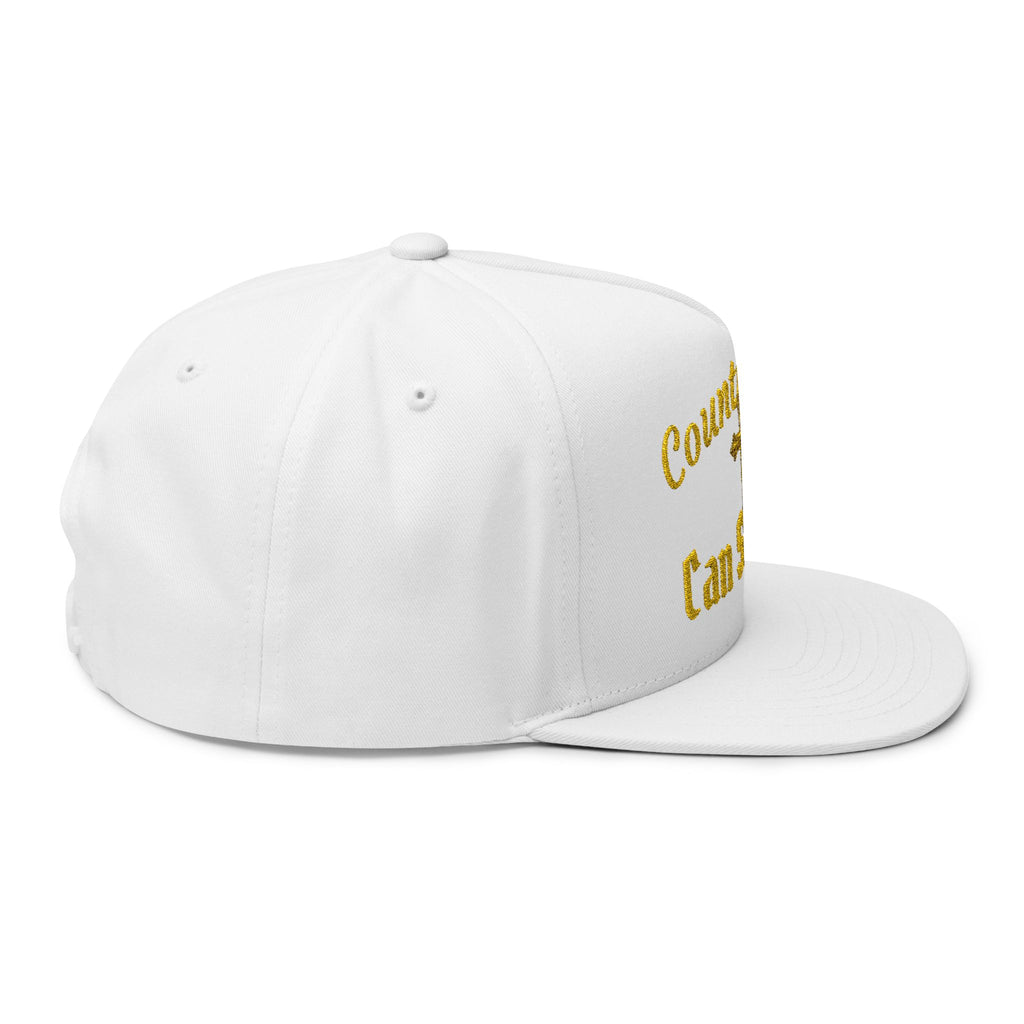 Country Boy Can Survive Embroidered Flat Bill Cap