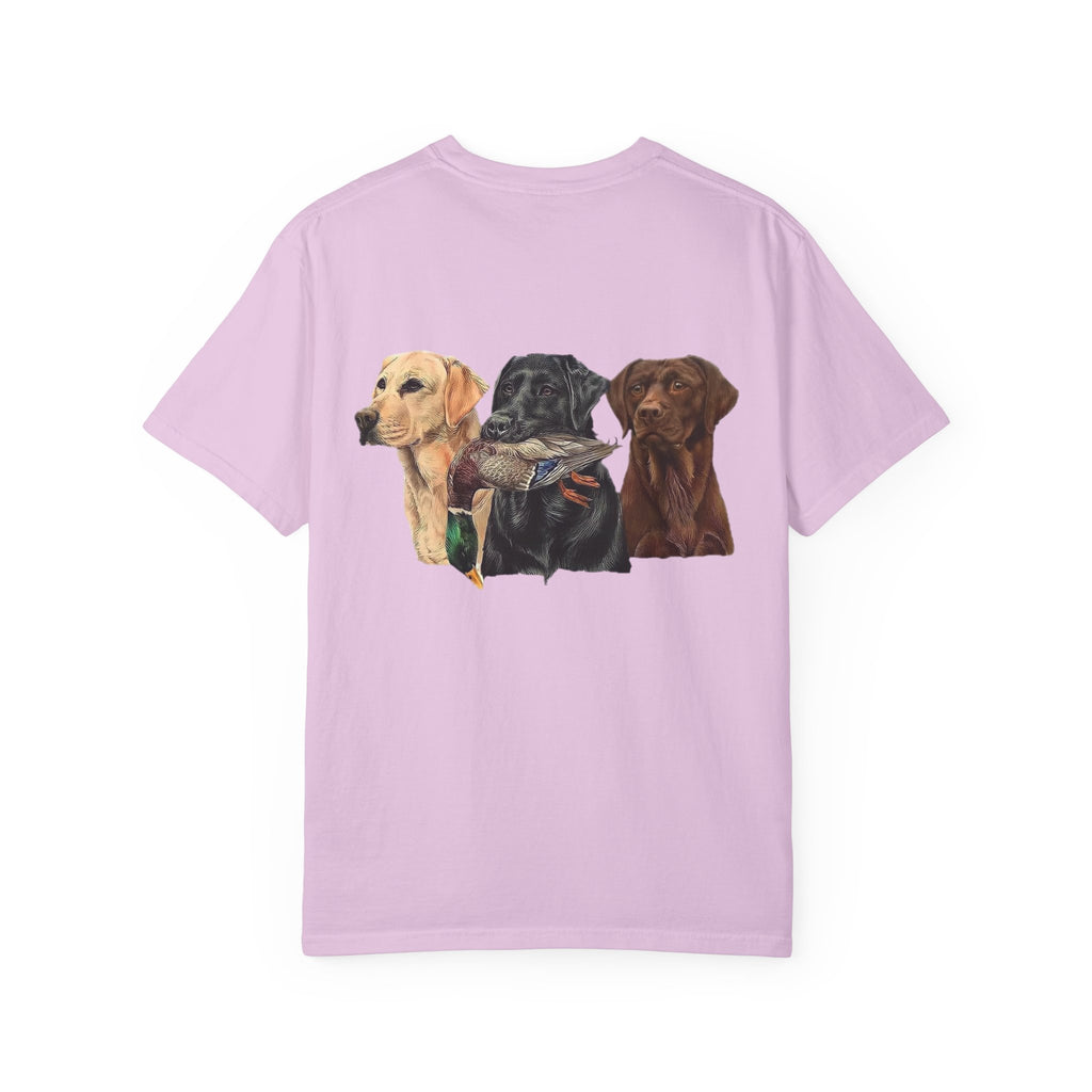 Dog Pack T‑Shirt — (Corona) Hunting Labrador Trio Graphic Tee