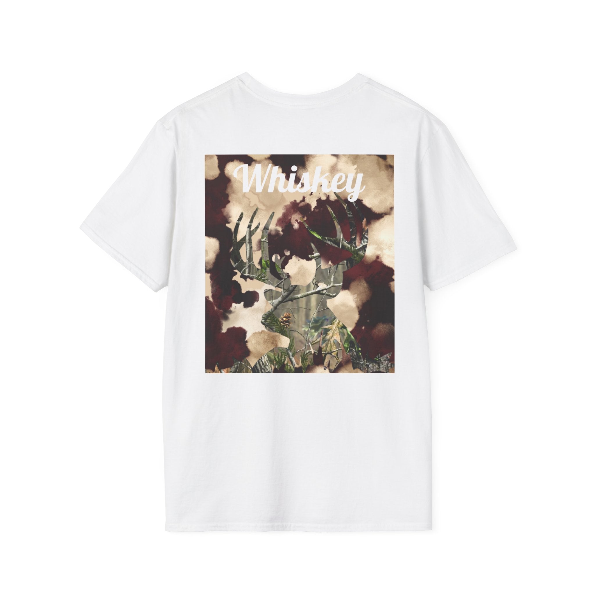 Whiskey Camo Buck Graphic T-Shirt